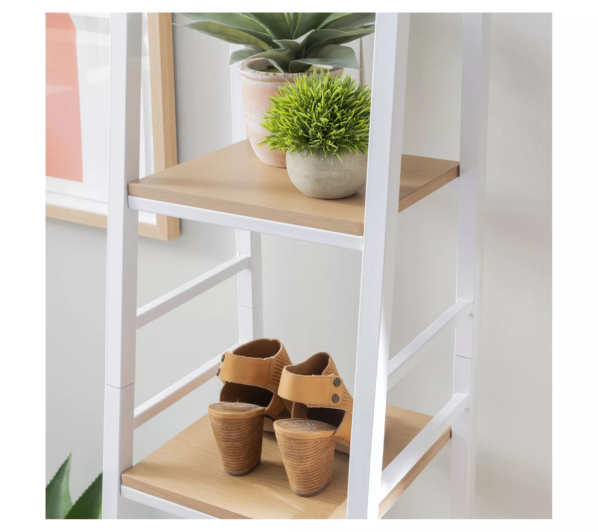 Linon Avery Metal Hall Tree with Shelving and Bench