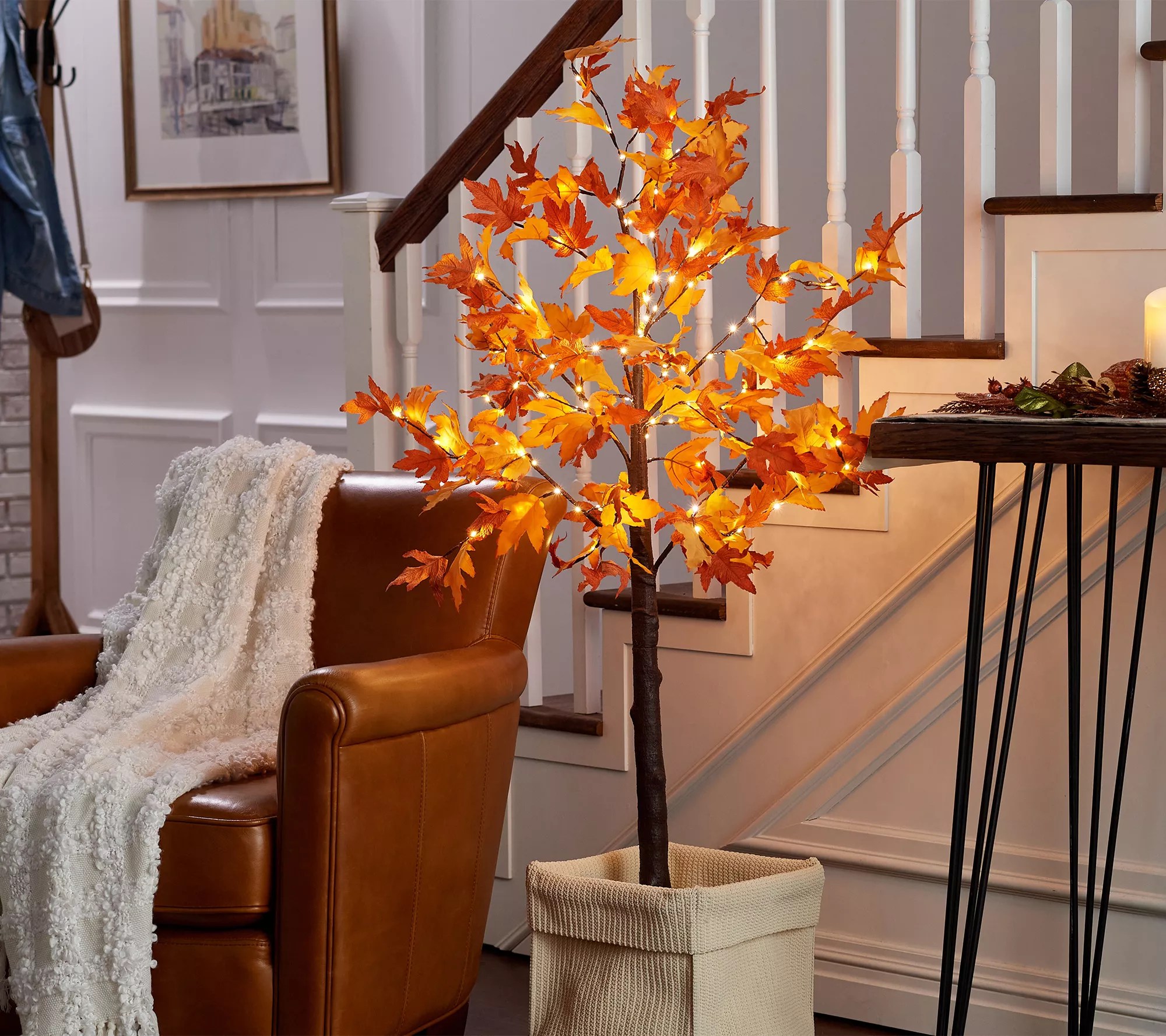 Indoor/Outdoor 5' Illuminated Maple Leaf Tree by Valerie