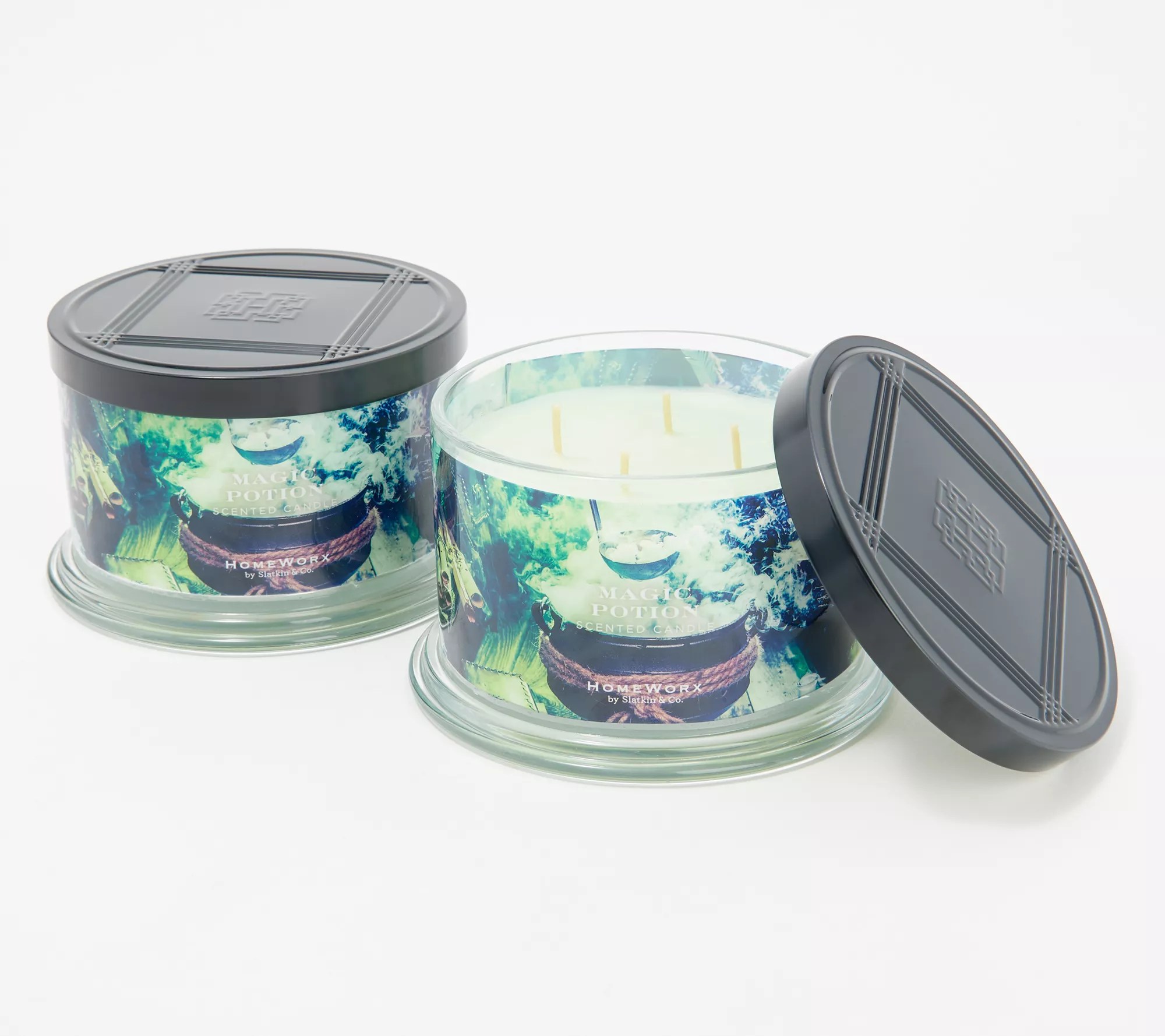 HomeWorx by Slatkin & Co. S/2 Magic Potion 18oz Candles