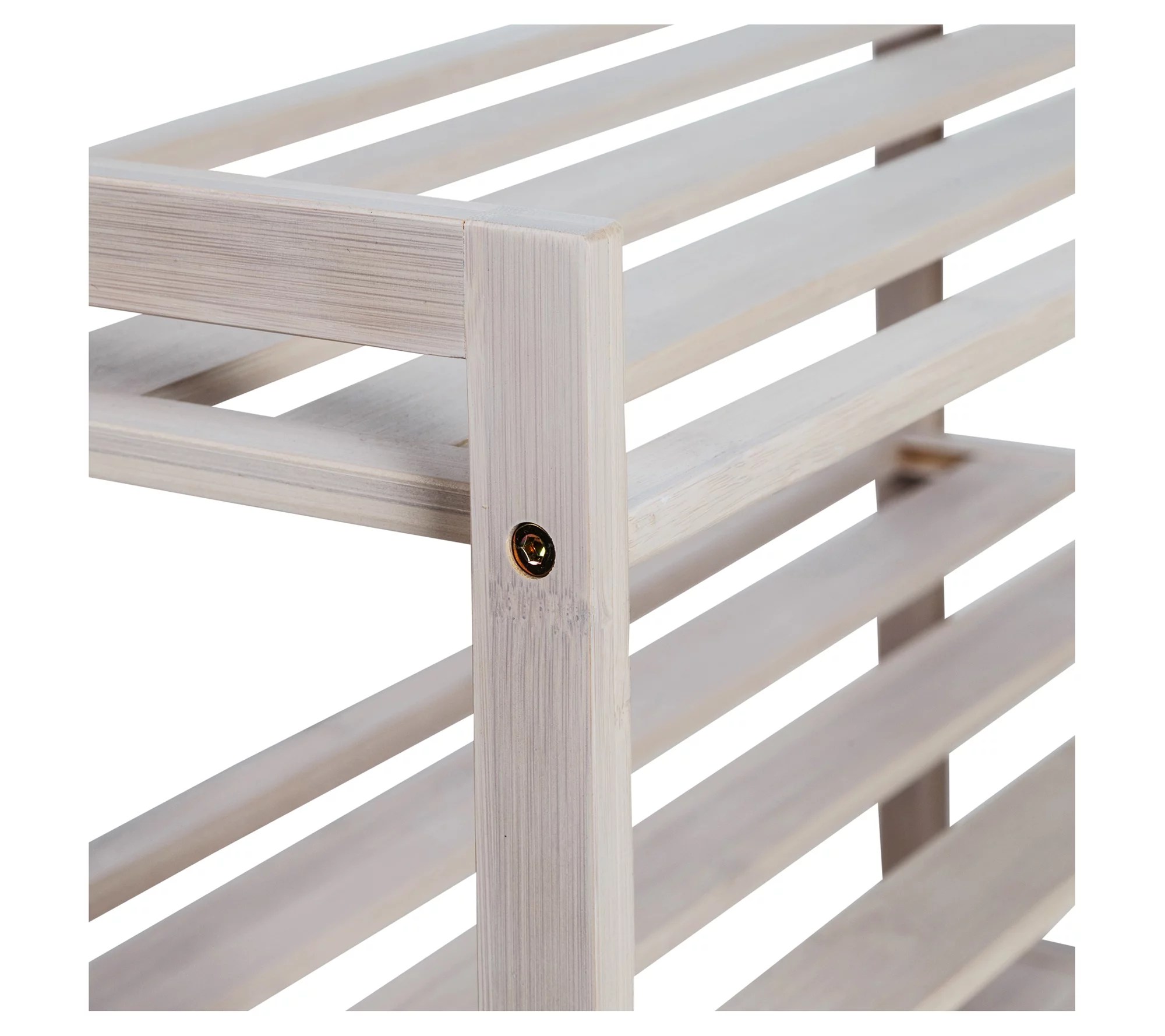 HoneyCanDo 4Tier Bamboo Shoe Rack