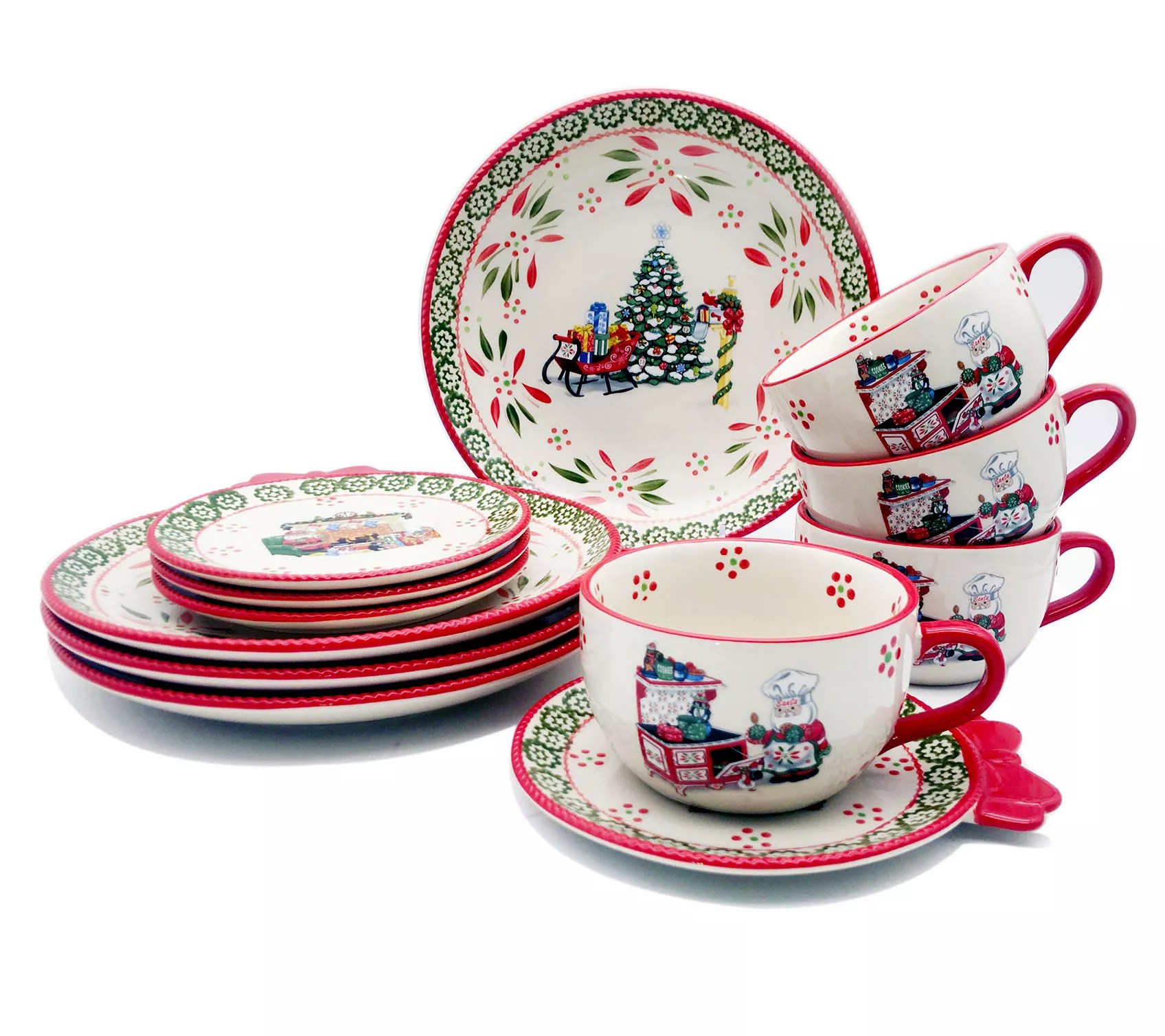 Temptations 12Pc Holiday Dinnerware Set