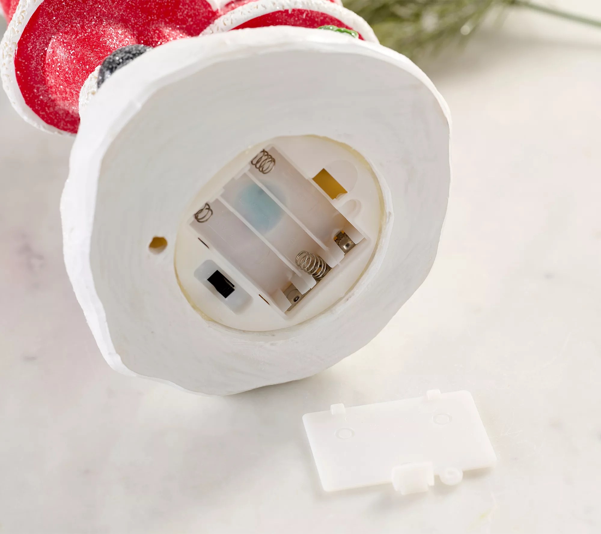 Santa and Mrs.Claus with Illuminated Lamp Post by Valerie