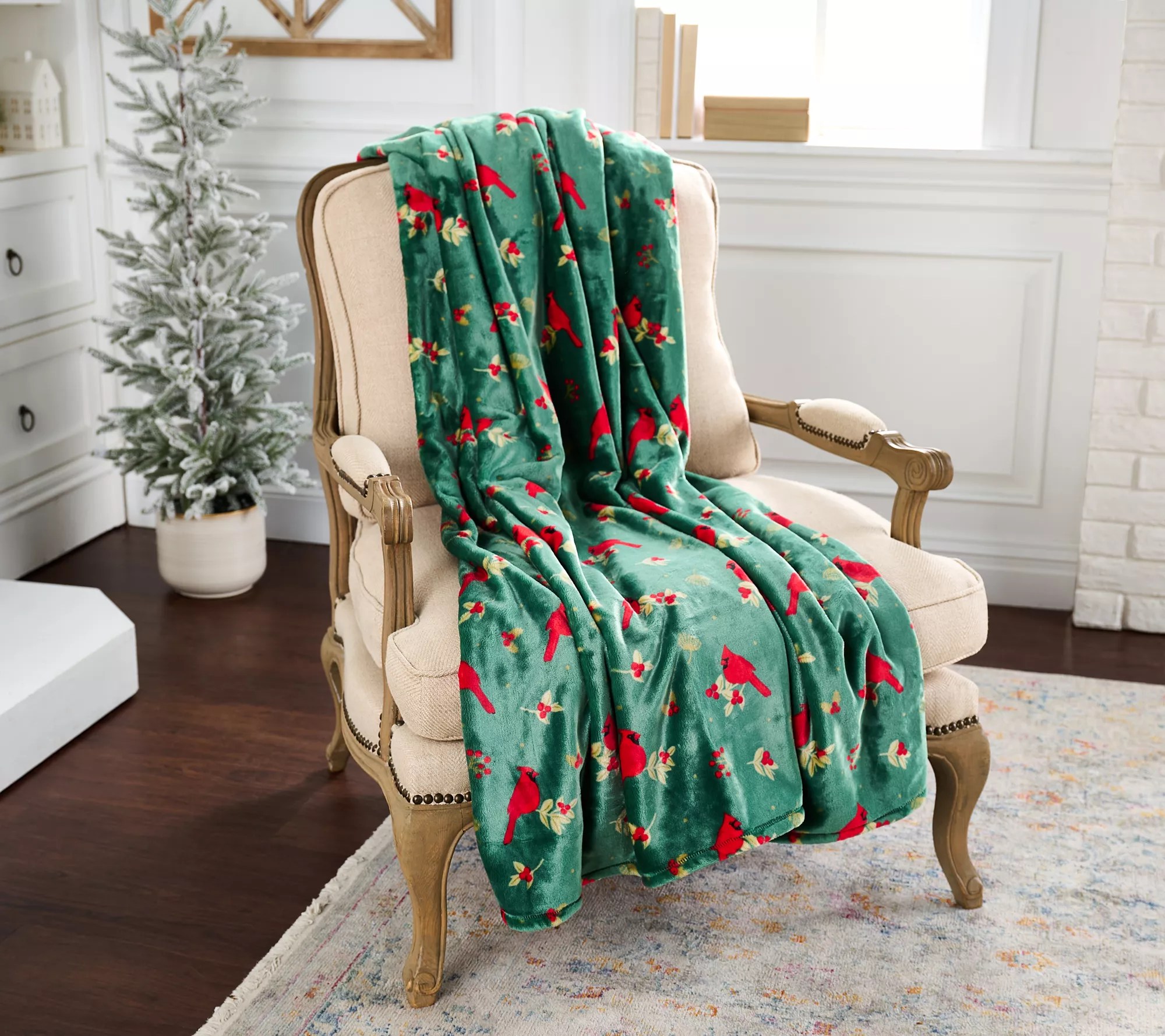 Berkshire Velvetsoft Vintage Christmas 60x70 Throw