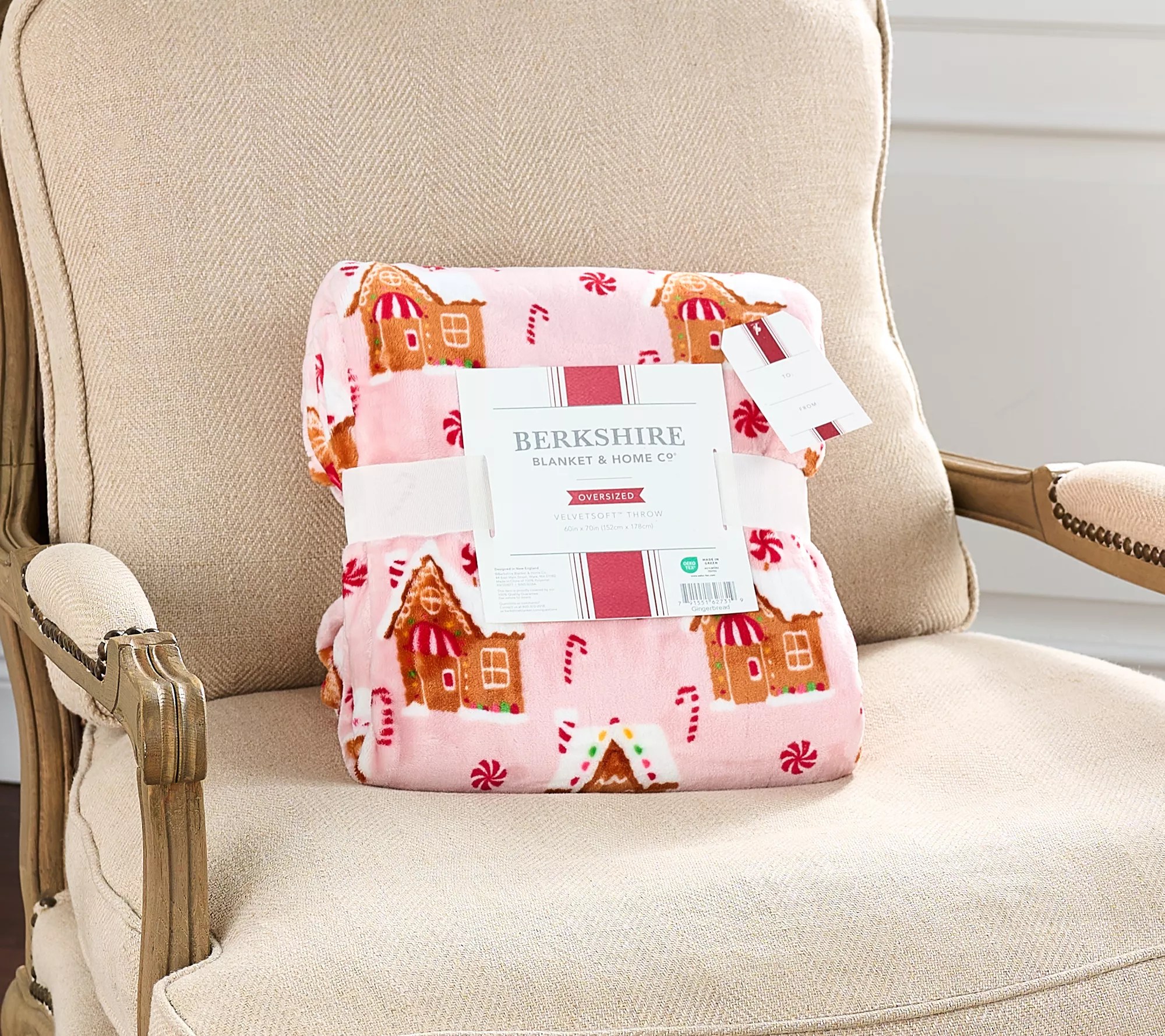 Berkshire Velvetsoft Vintage Christmas 60x70 Throw