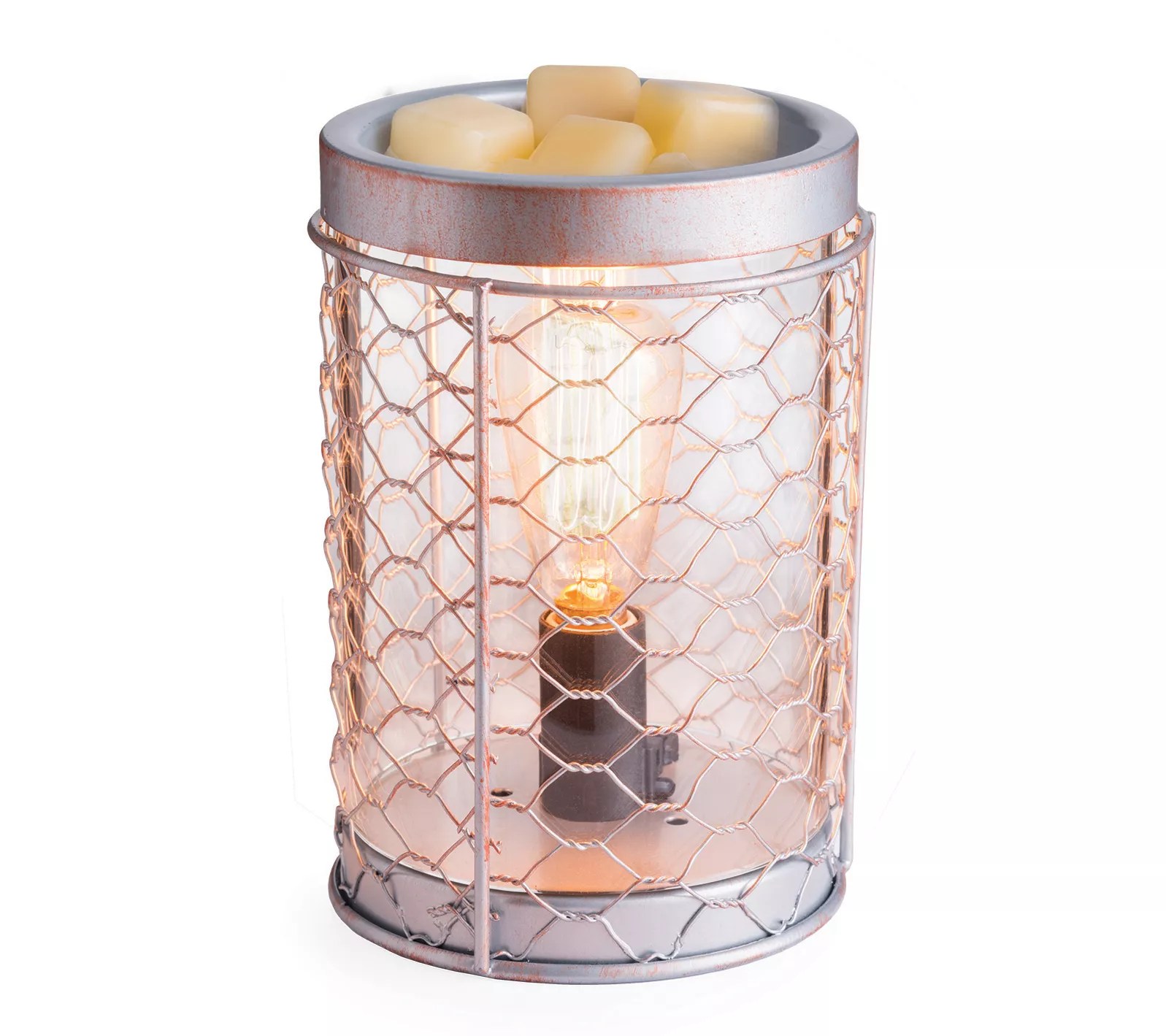 Candle Warmers Vintage Illumination Fragrance Warmer Silver