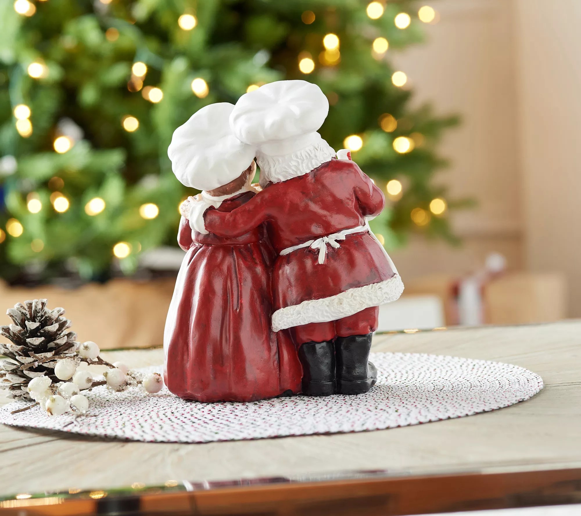 Chef Santa and Mrs. Claus with Gingerbread Treats by Valerie