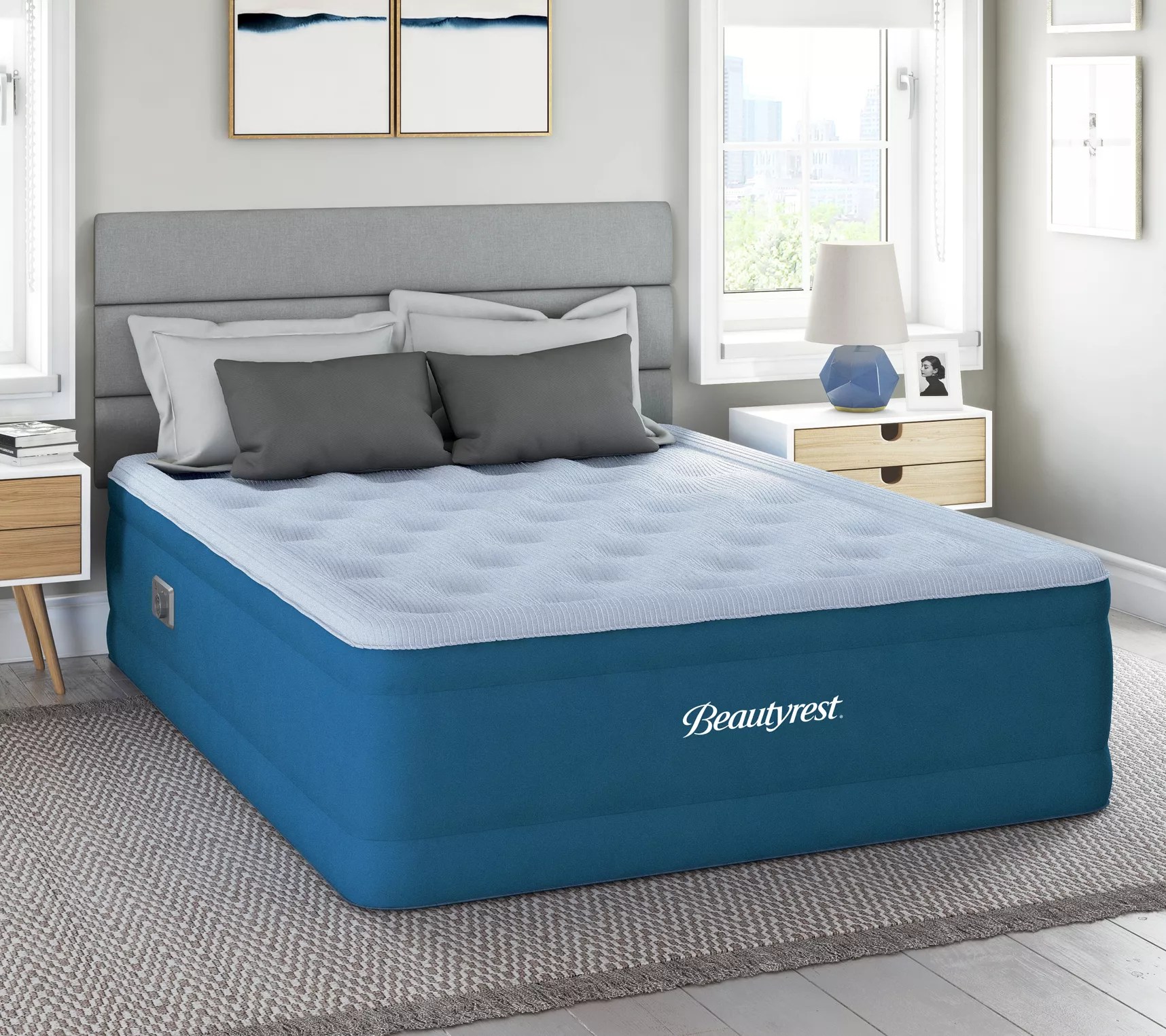 Beautyrest Comfort Plus 18" Queen Air Mattress with Inset Pump