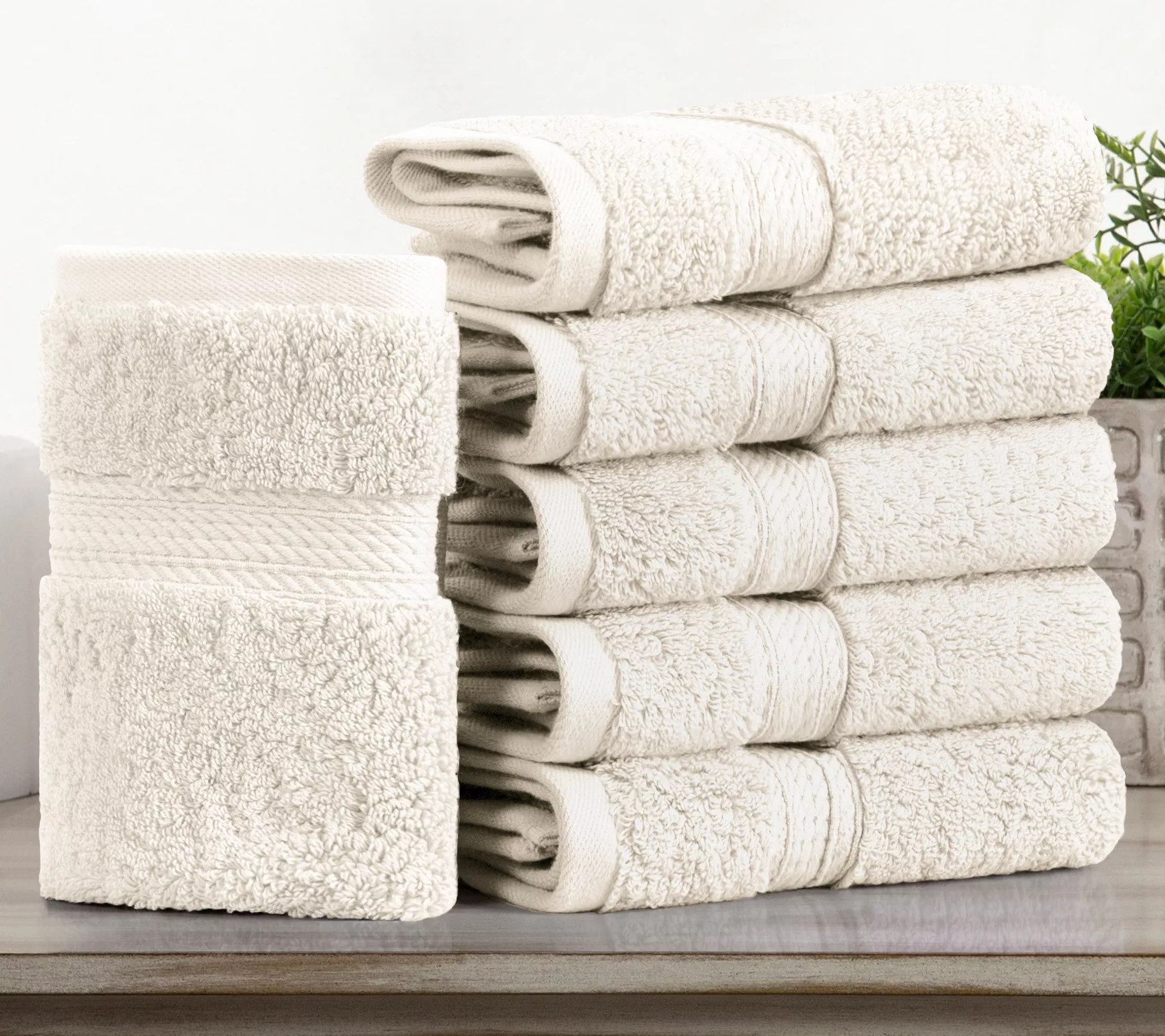 Superior Madison Egyptian Cotton Pile Plush Face Towel Set