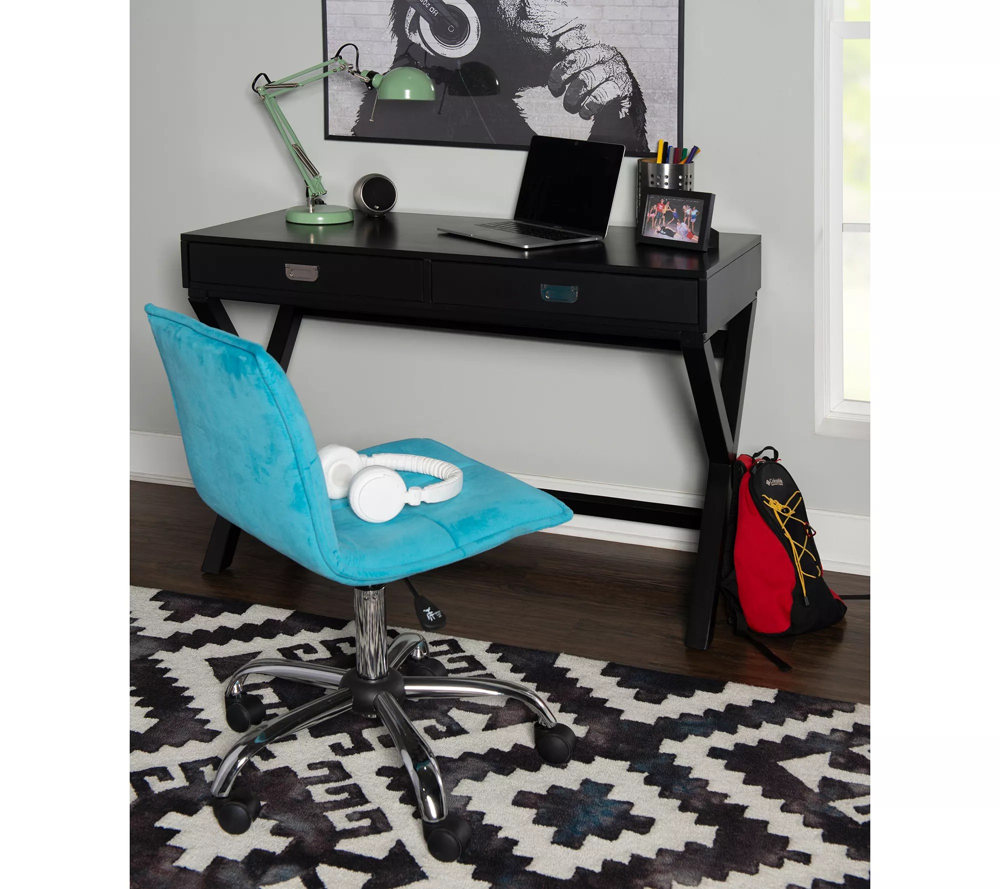 Linon Home Nola CampaignStyle Writing Office Desk