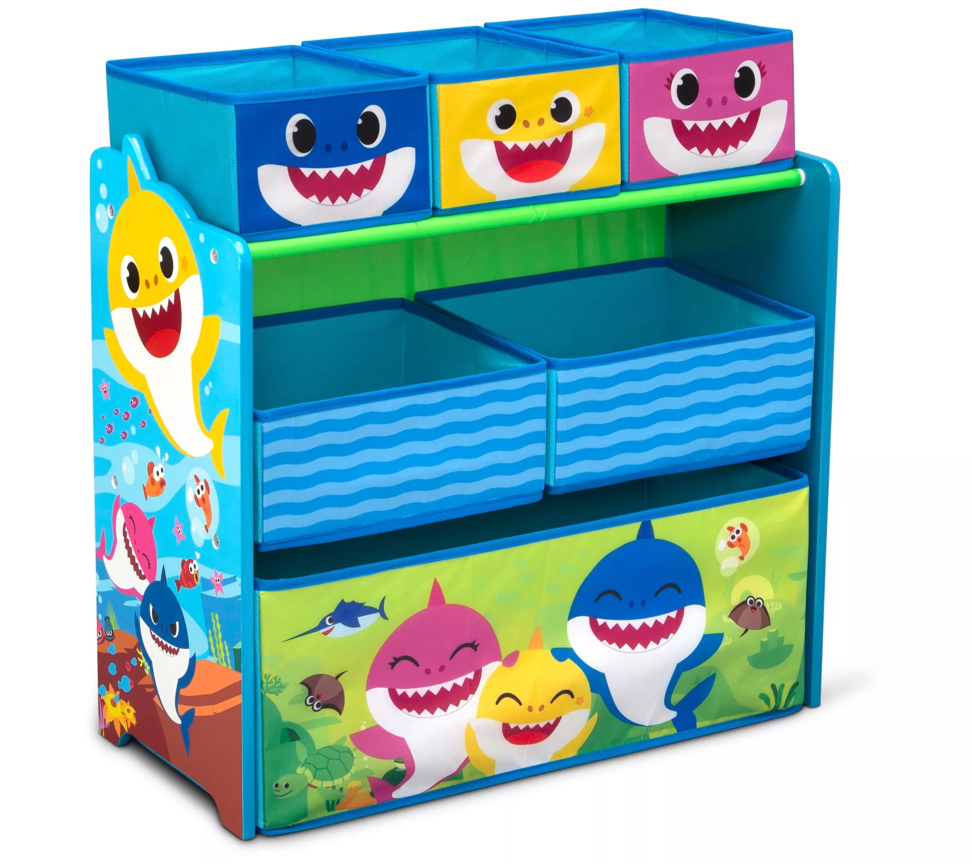 Baby Shark Design & Store 6Bin Toy Storage Organizer