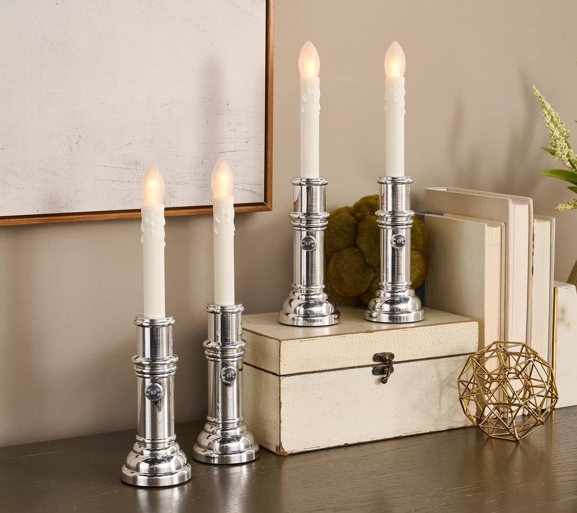 Bethlehem Lights (4) Pure Glow Premium Slim Window Candles