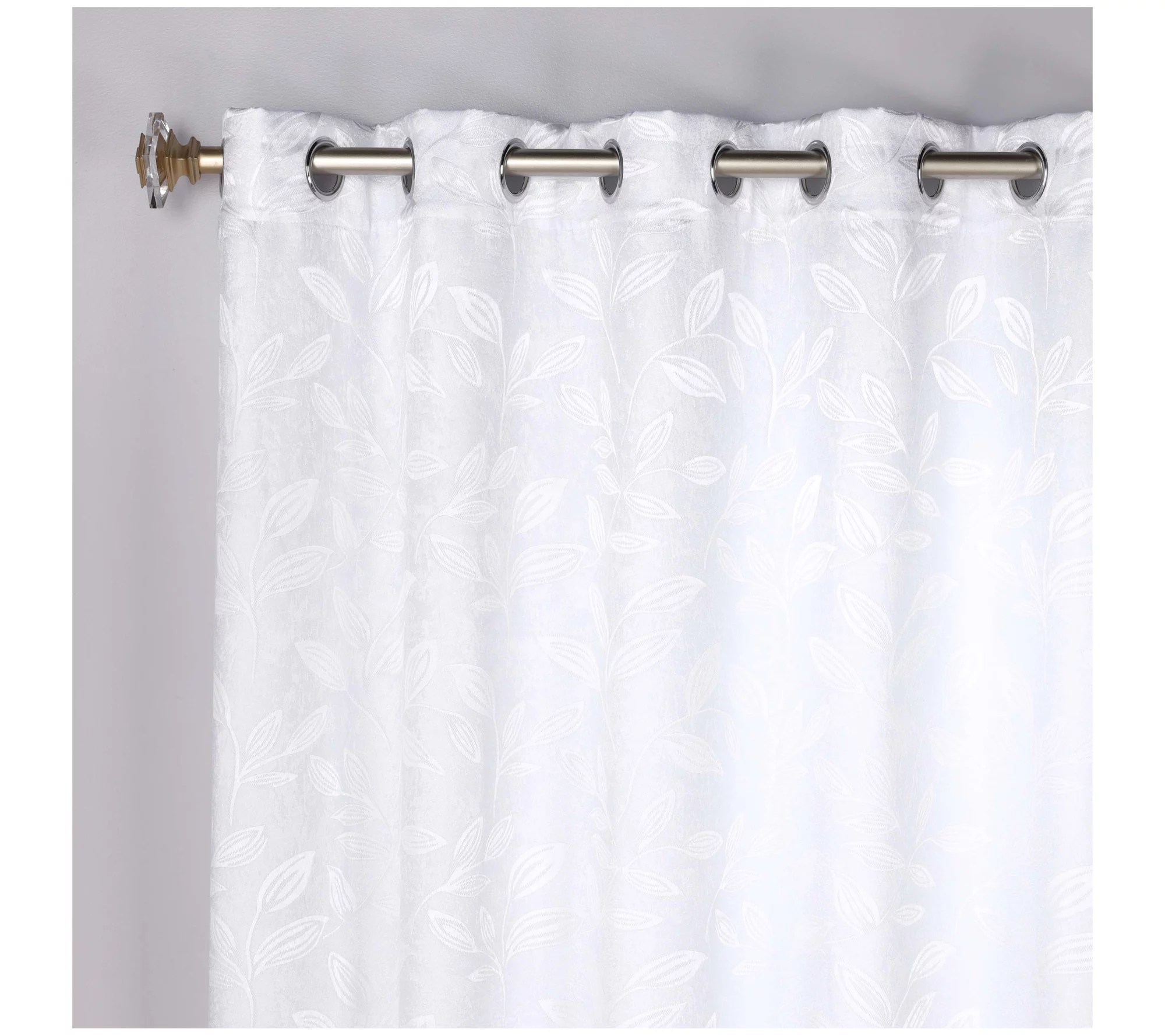 Superior Leaves Room Darkening Blackout Curtains Set, 70x63