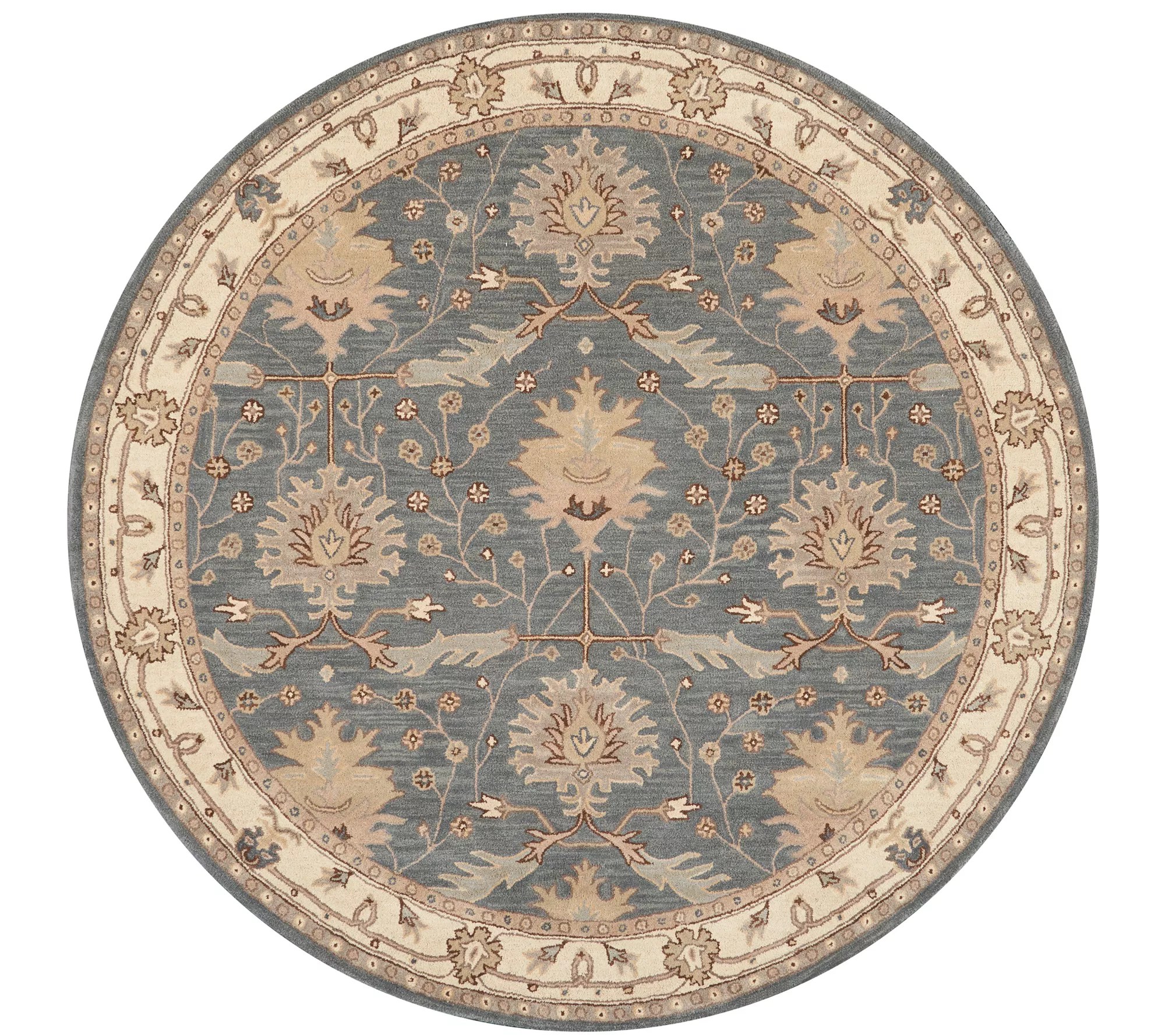 Nourison India House Blue 8' Round Area Rug