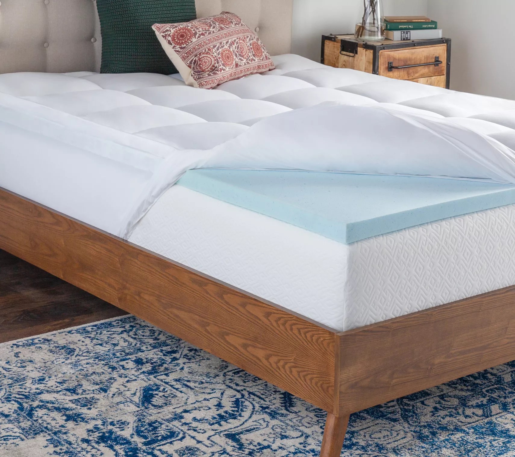 Brookside Down Alternative & Gel Memory Foam Topper Queen