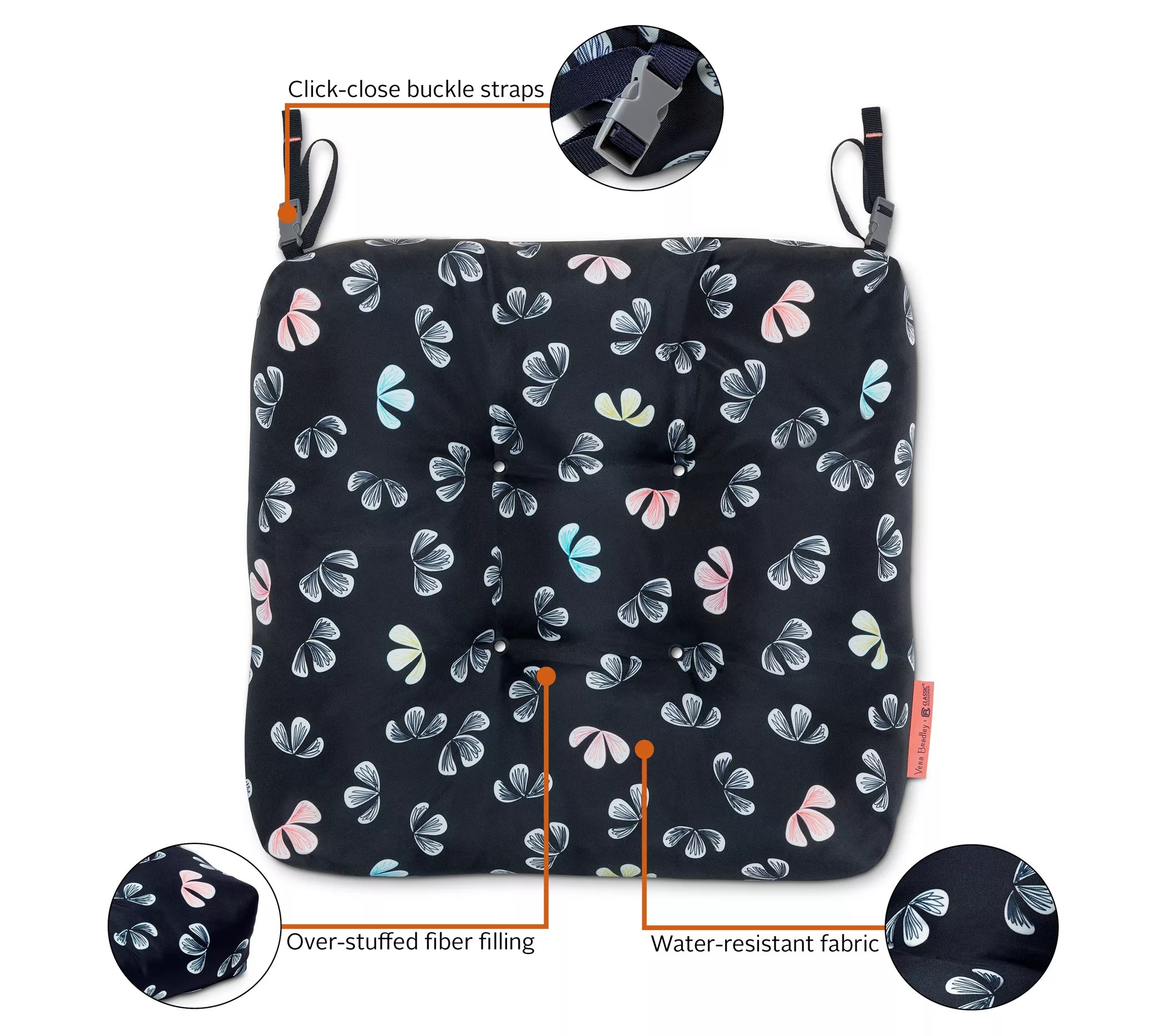 Vera Bradley Chair Cushions 19"x19"x5"