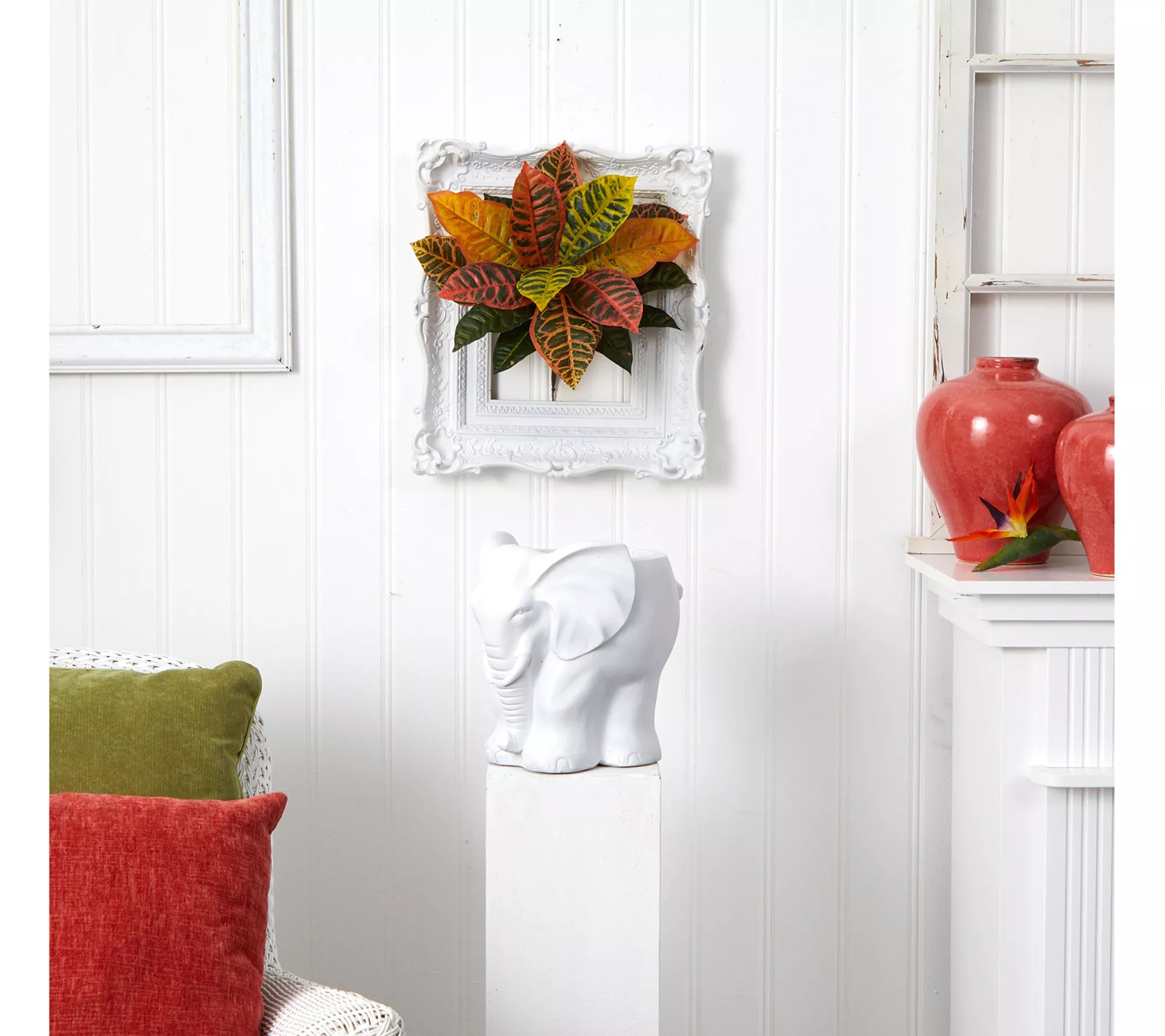 Nearly Natural 17" Garden Croton Artificial Plant