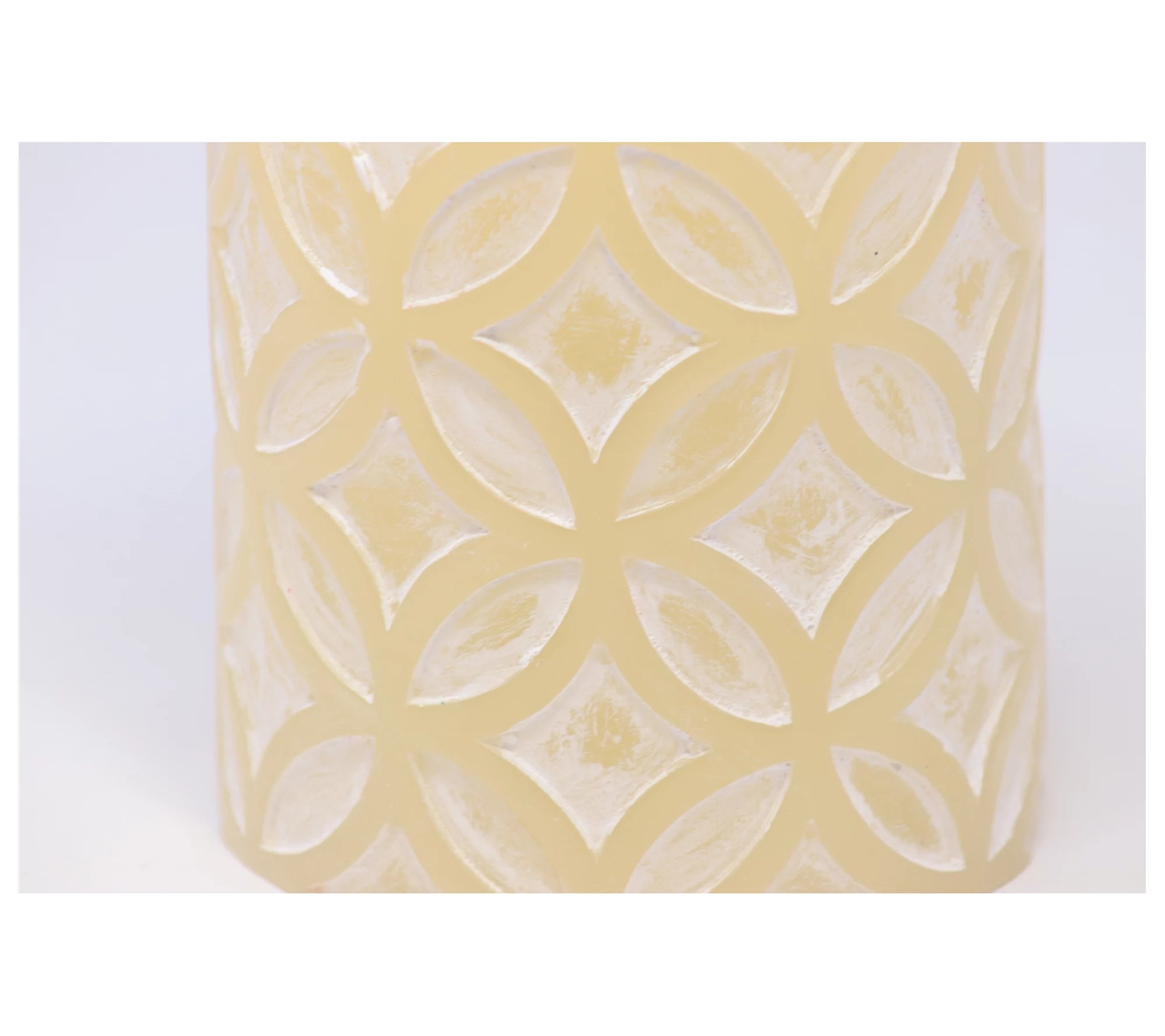 Luminara 5" Medallion Embossed Flameless Candle with Remote