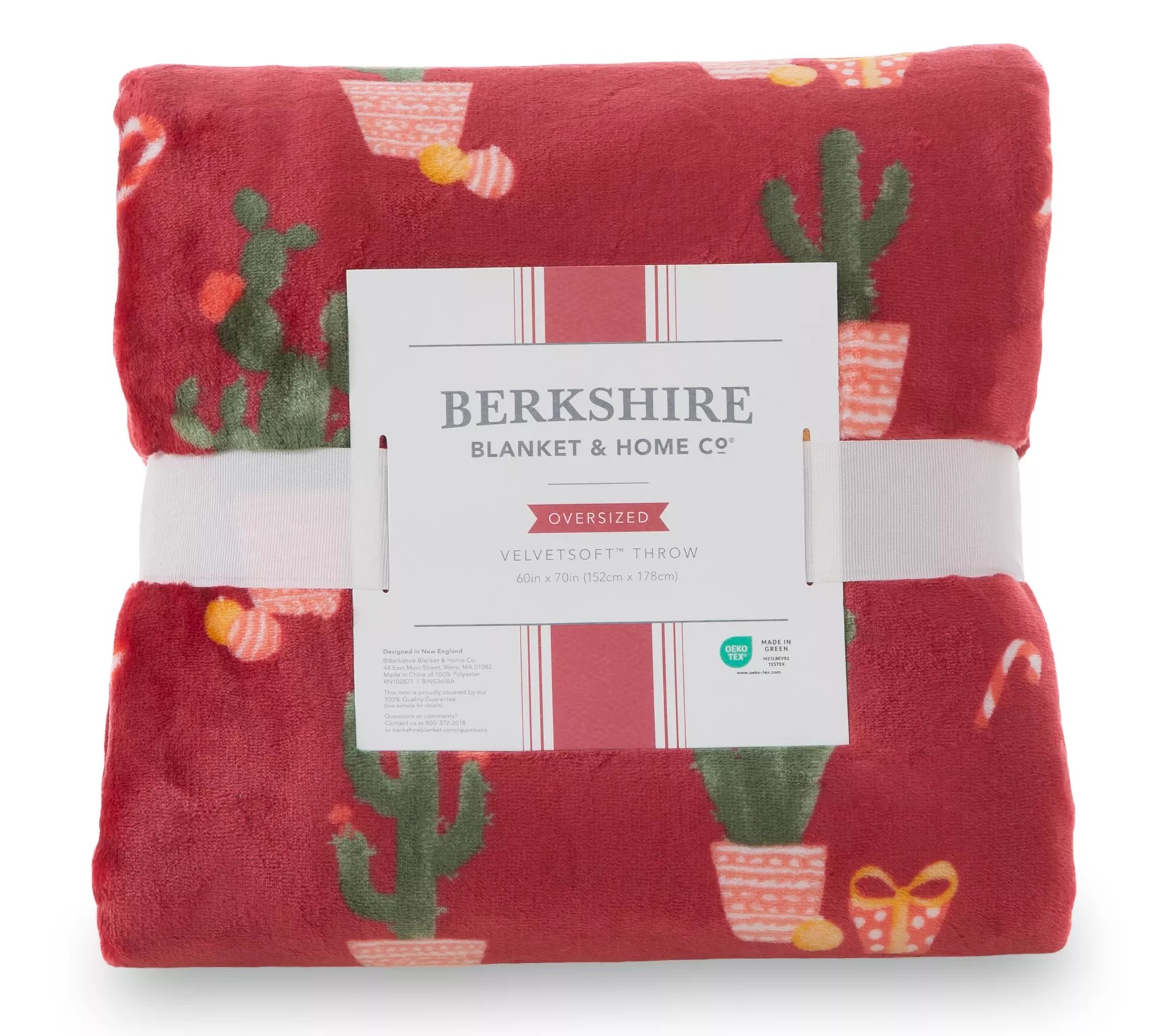 Berkshire Velvetsoft Western Christmas 60x70 Throw