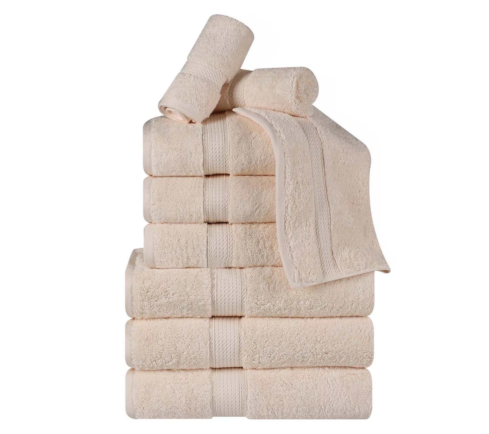 Superior Egyptian Cotton Plush Luxury Absorbent9PC Towel Se