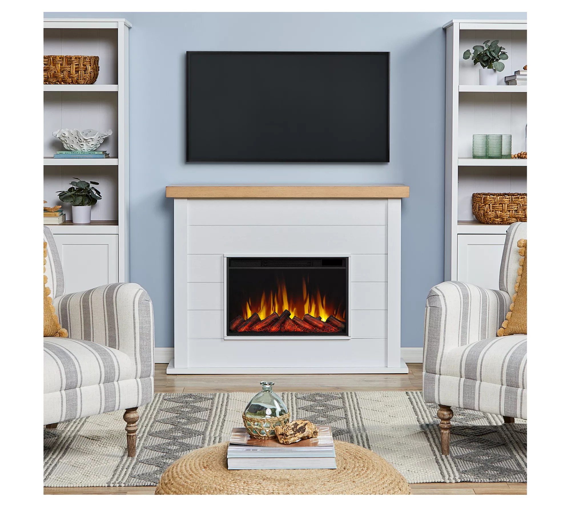 Real Flame Marshall 49" Slim Electric Fireplace