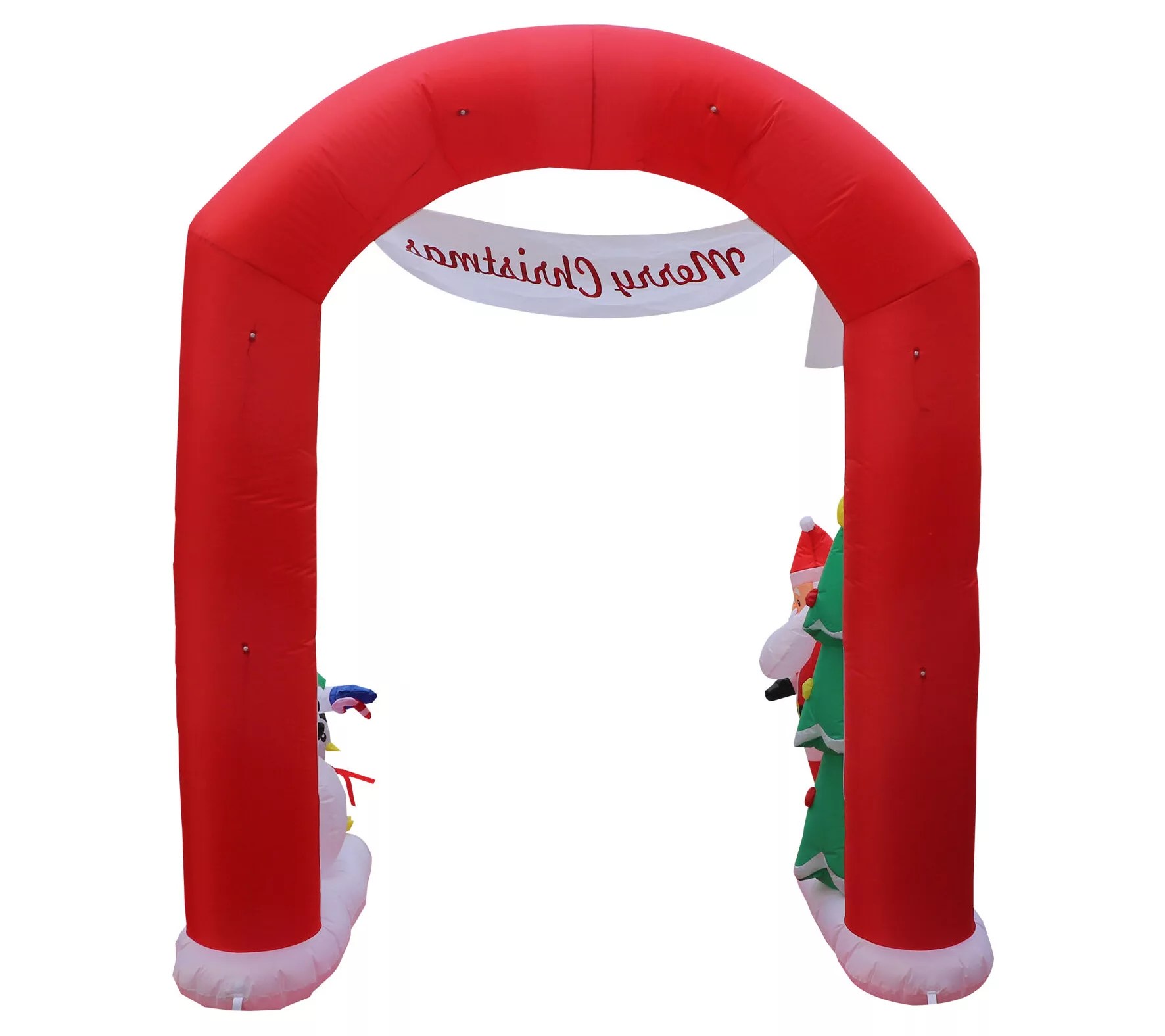 Fraser Hill Farm 8Ft. Tall Prelit Candy Cane Arch Inflatable
