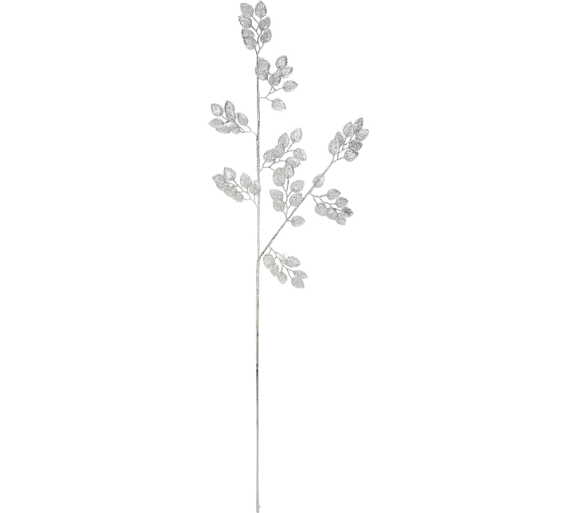 Set of 6 Glittered Leaf Picks by Valerie by Valerie