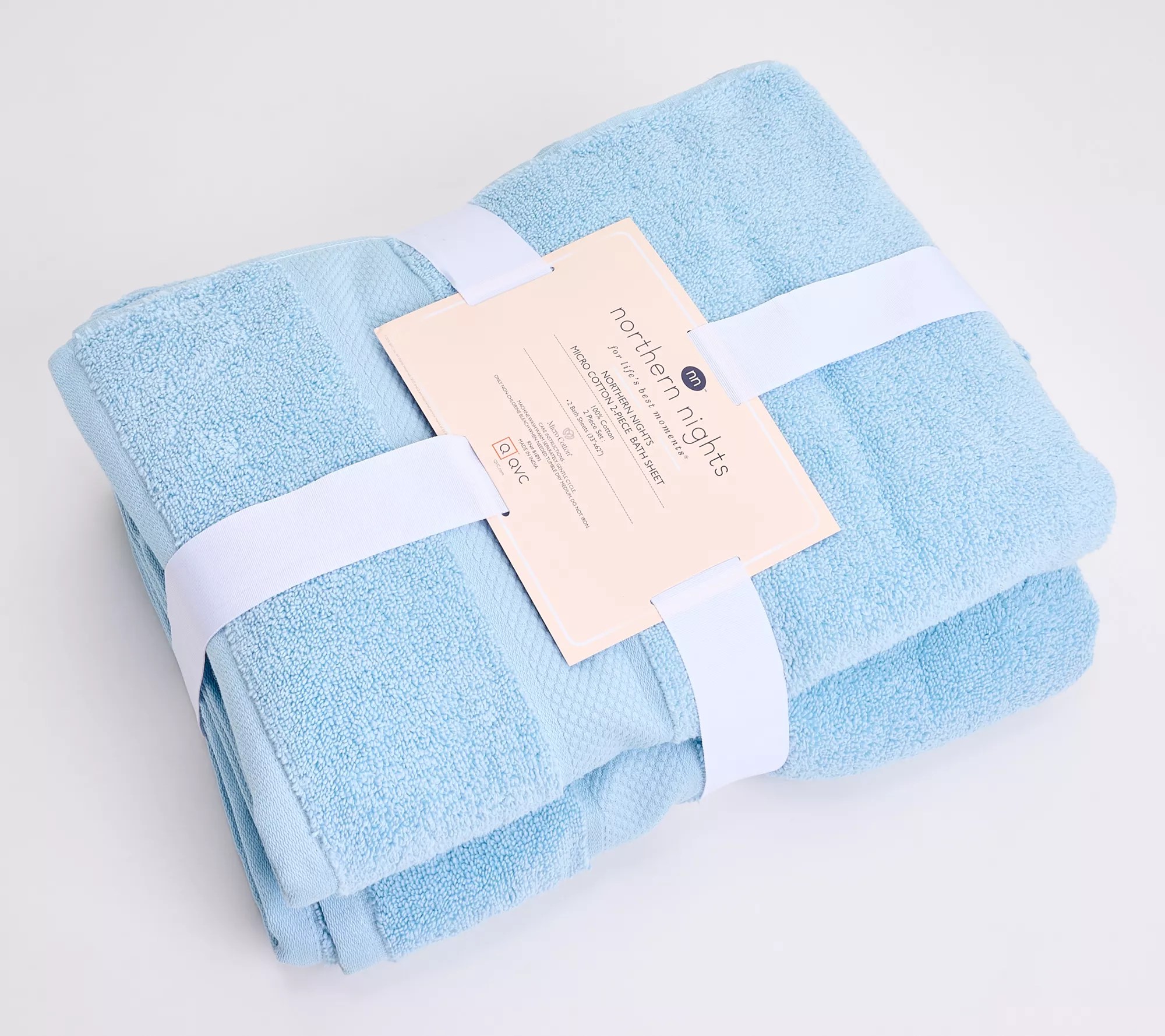 Northern Nights Micro Cotton 2 Piece Bath Sheet
