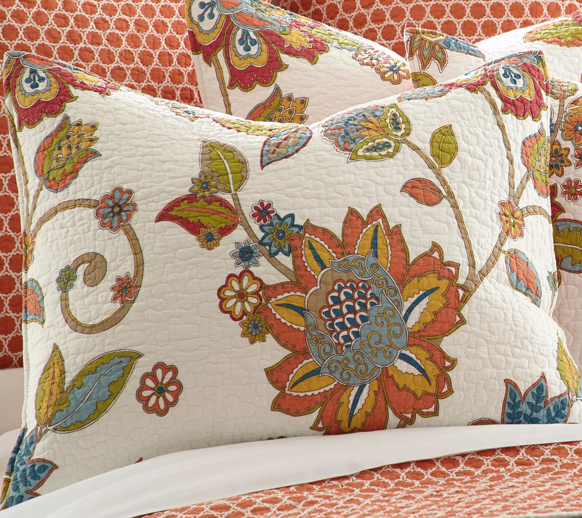 Levtex Home Clementine Floral 3Piece Full/Queen Quilt Set