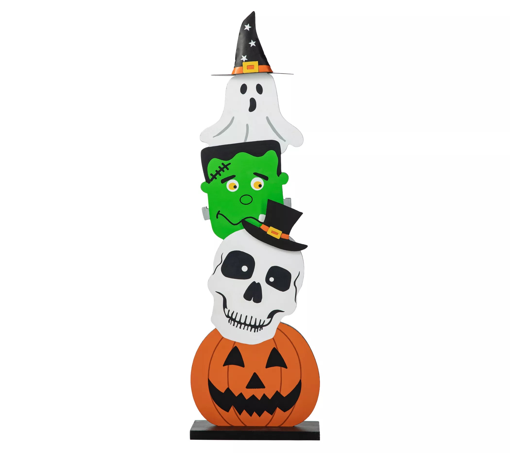 Glitzhome 36"H Halloween Stacked Design Porch Decor