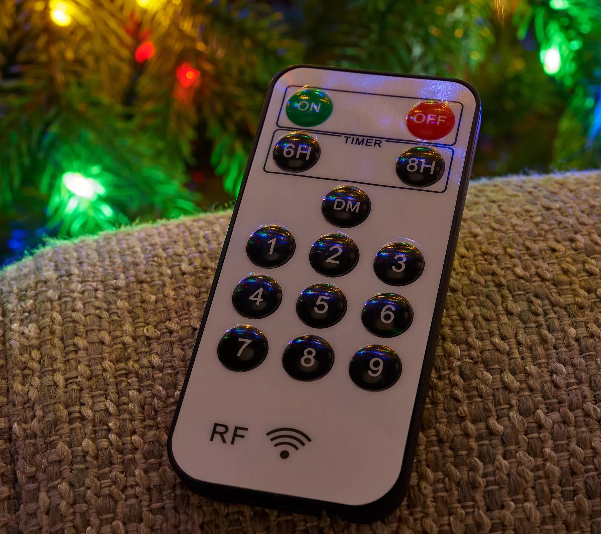 (QVC) Home Reflections Christmas Tree with Color Flip Fairy Lights