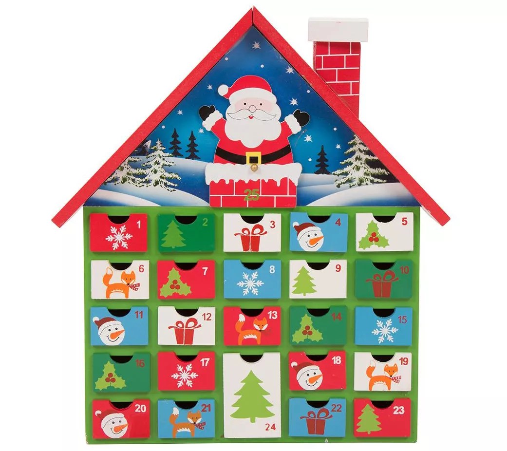 Qvc Countdown To Christmas Glitzhome Countdown to Christmas House Treat Calendar