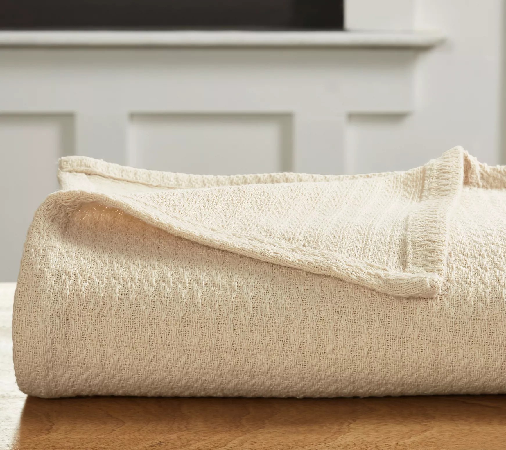 Superior Textured Cotton Weave Blanket, King