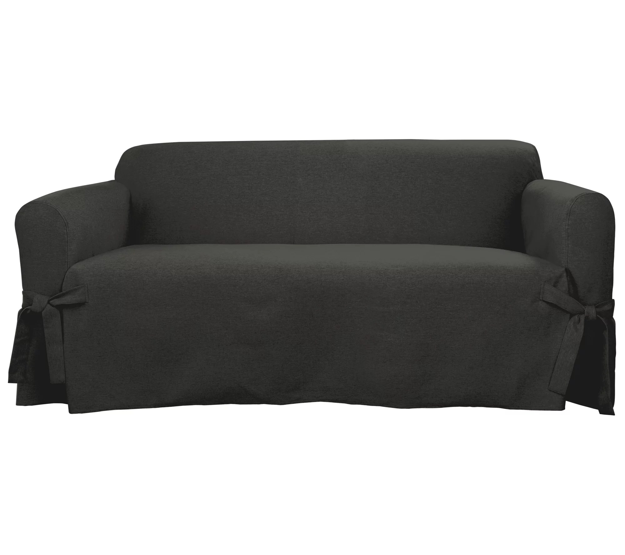 SureFit Farmhouse Basketweave 1 Piece Loveseat Slipcover