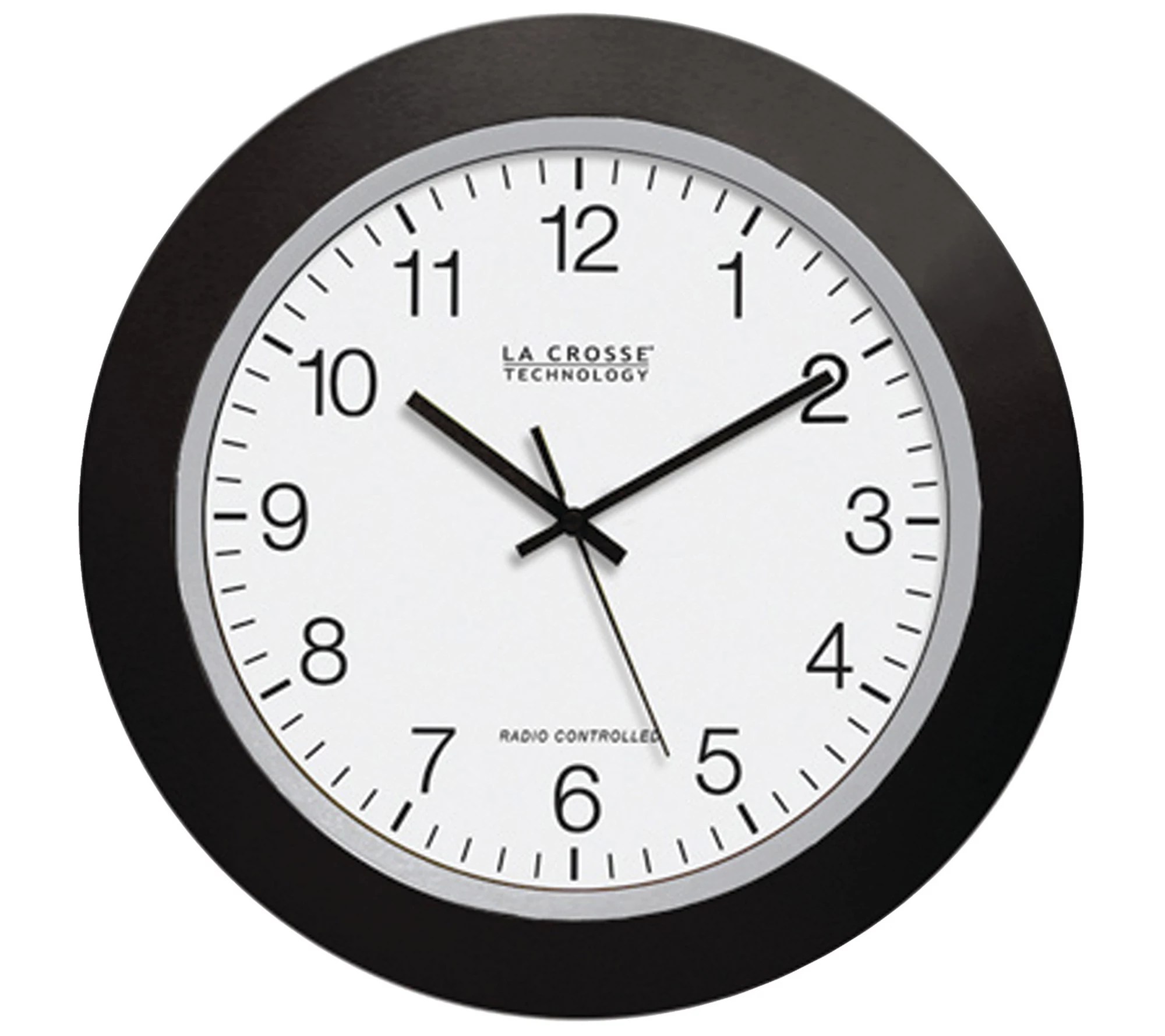 La Crosse 12" Black Atomic Wall Clock
