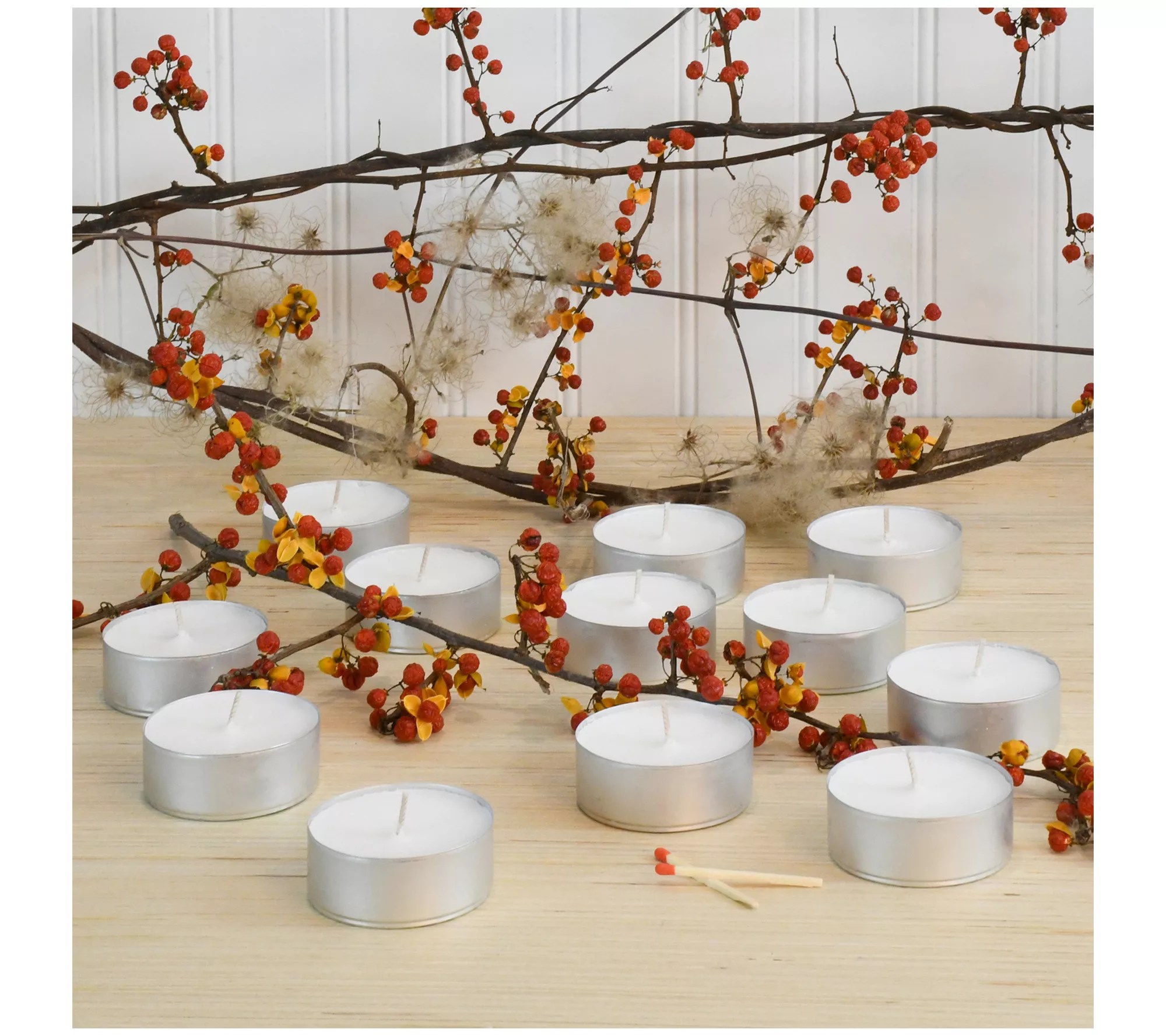 LumaBase Extra Large Tea Light Candles Set of12