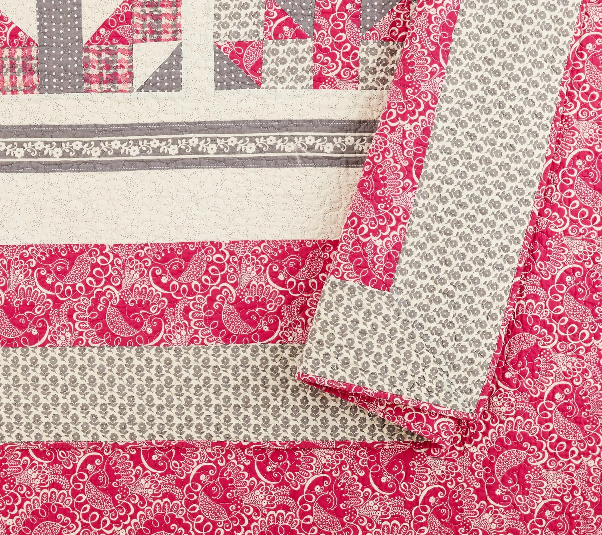 Vera Bradley Twirly Birds Full/Queen Quilt Set