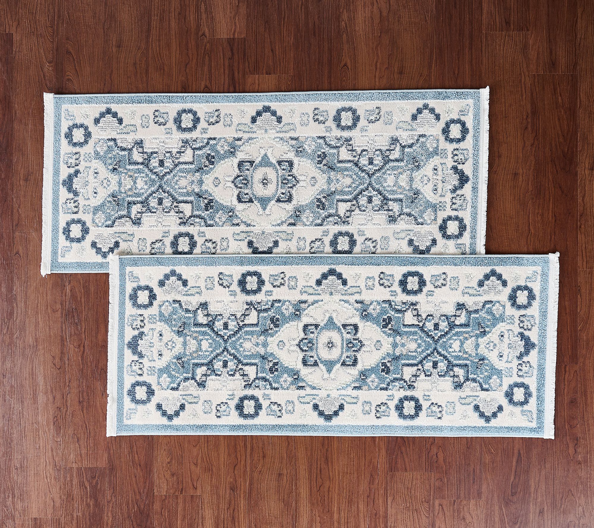 Nourison Set of 2 22"x54" Emma Washable Accent Rugs