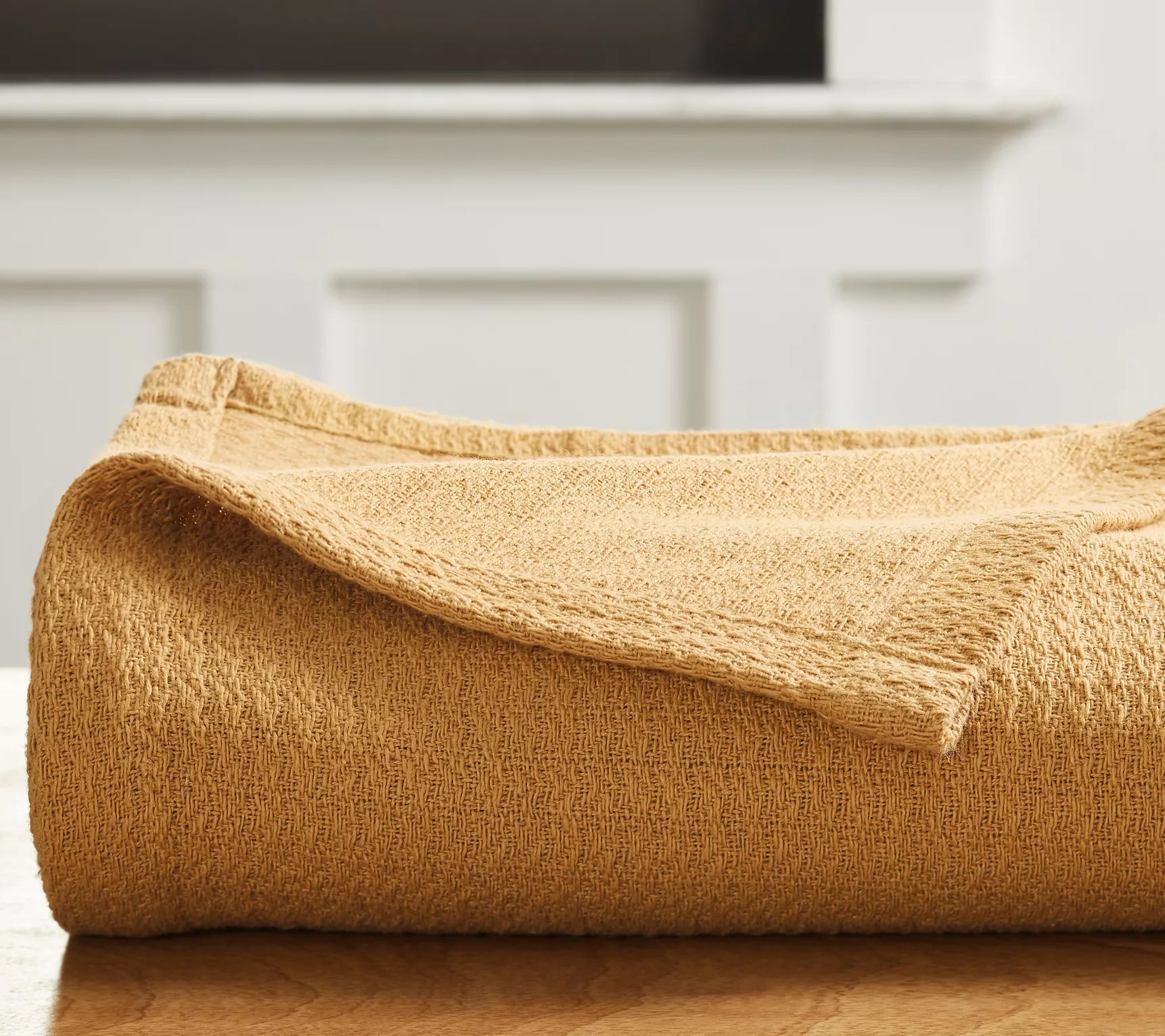 Superior Textured Cotton Weave Blanket, Twin/Twin XL