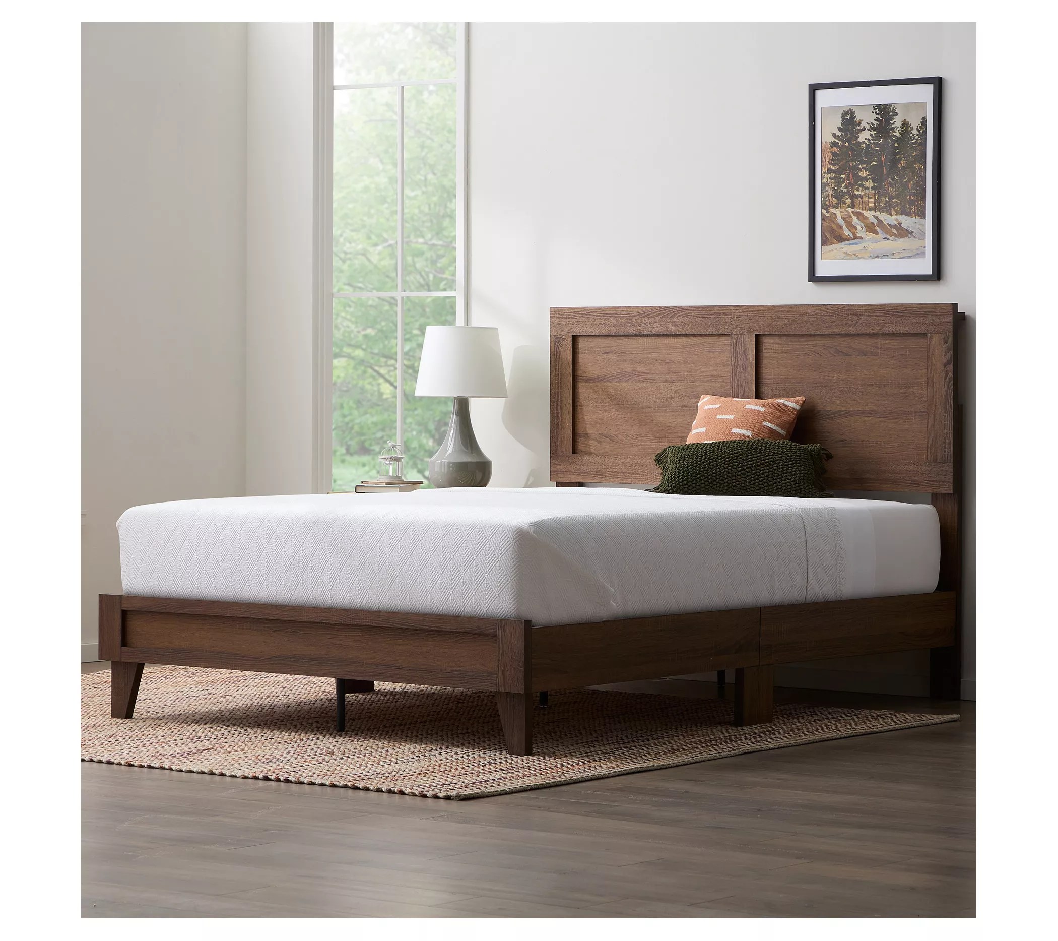 Lily DoubleFramed Wood Platform Bed Twin XL