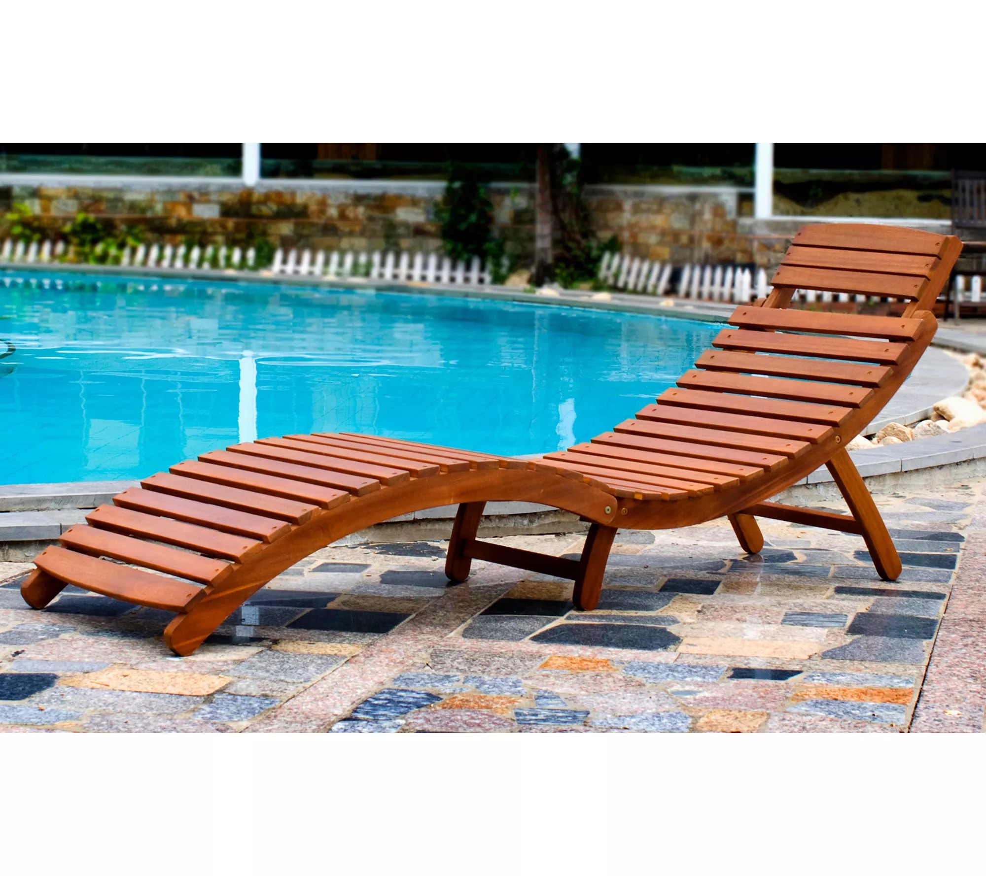 Northbeam Curved Folding Chaise Lounger