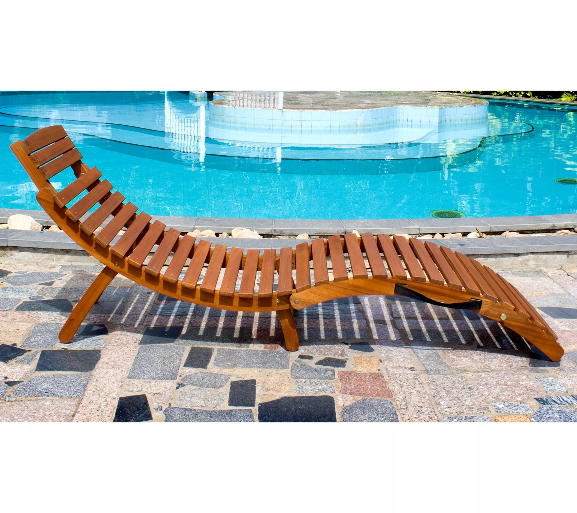 Northbeam Curved Folding Chaise Lounger