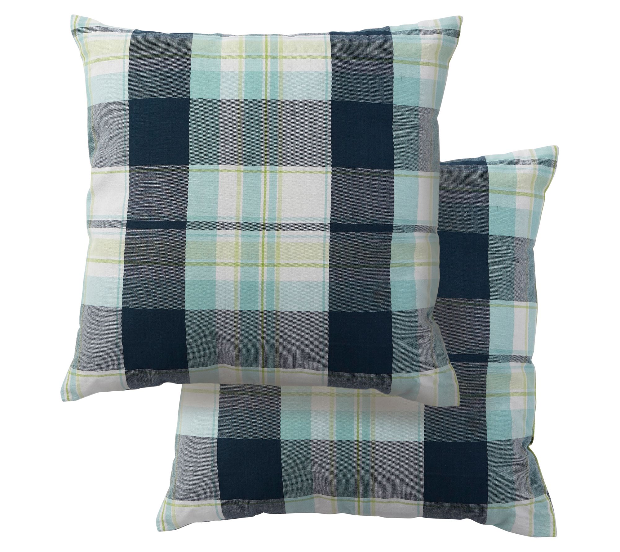 Design Imports Lake Plaid Pillow Cover Set of 2
