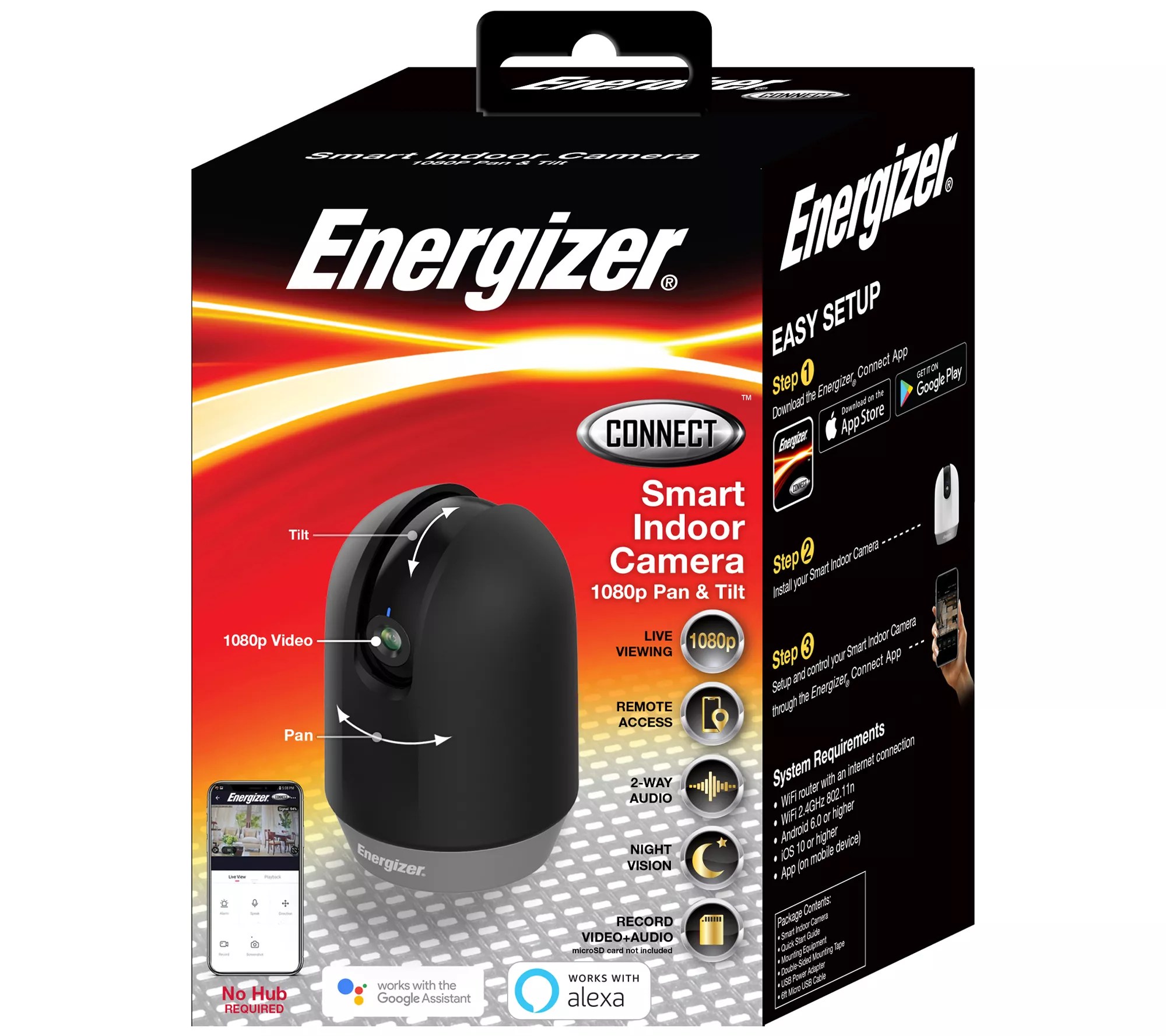Energizer Connect Smart 1080p HD Indoor Camera