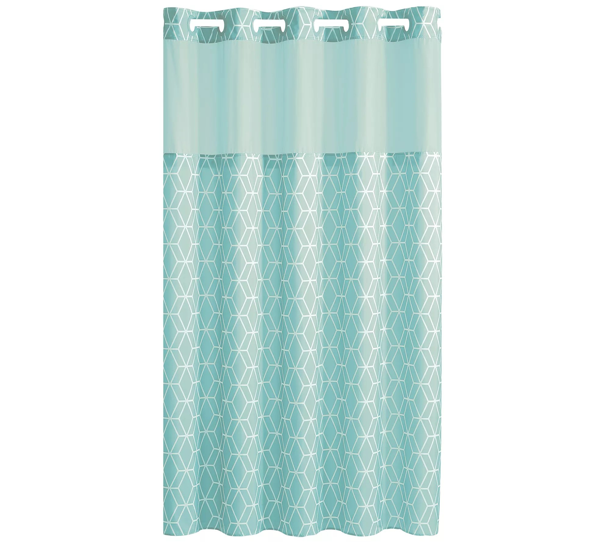 Hookless Prism Shower Curtain with BuiltIn Liner