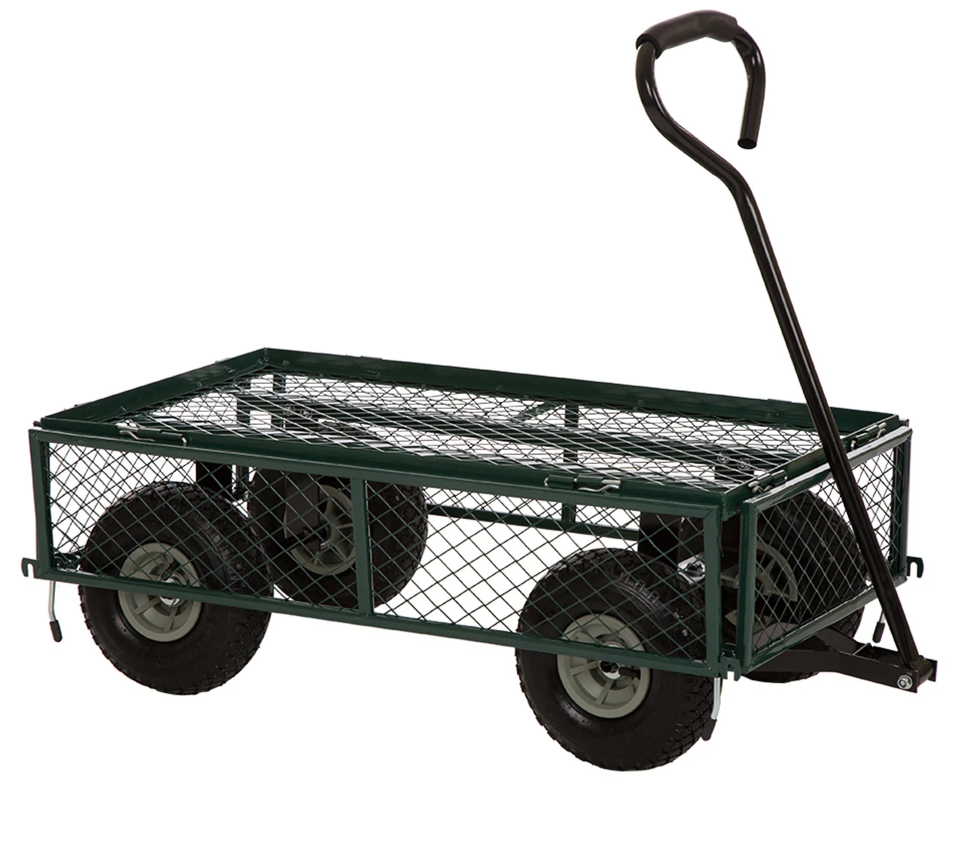 Glitzhome Steel Utility Garden Cart W Removable Sides Large