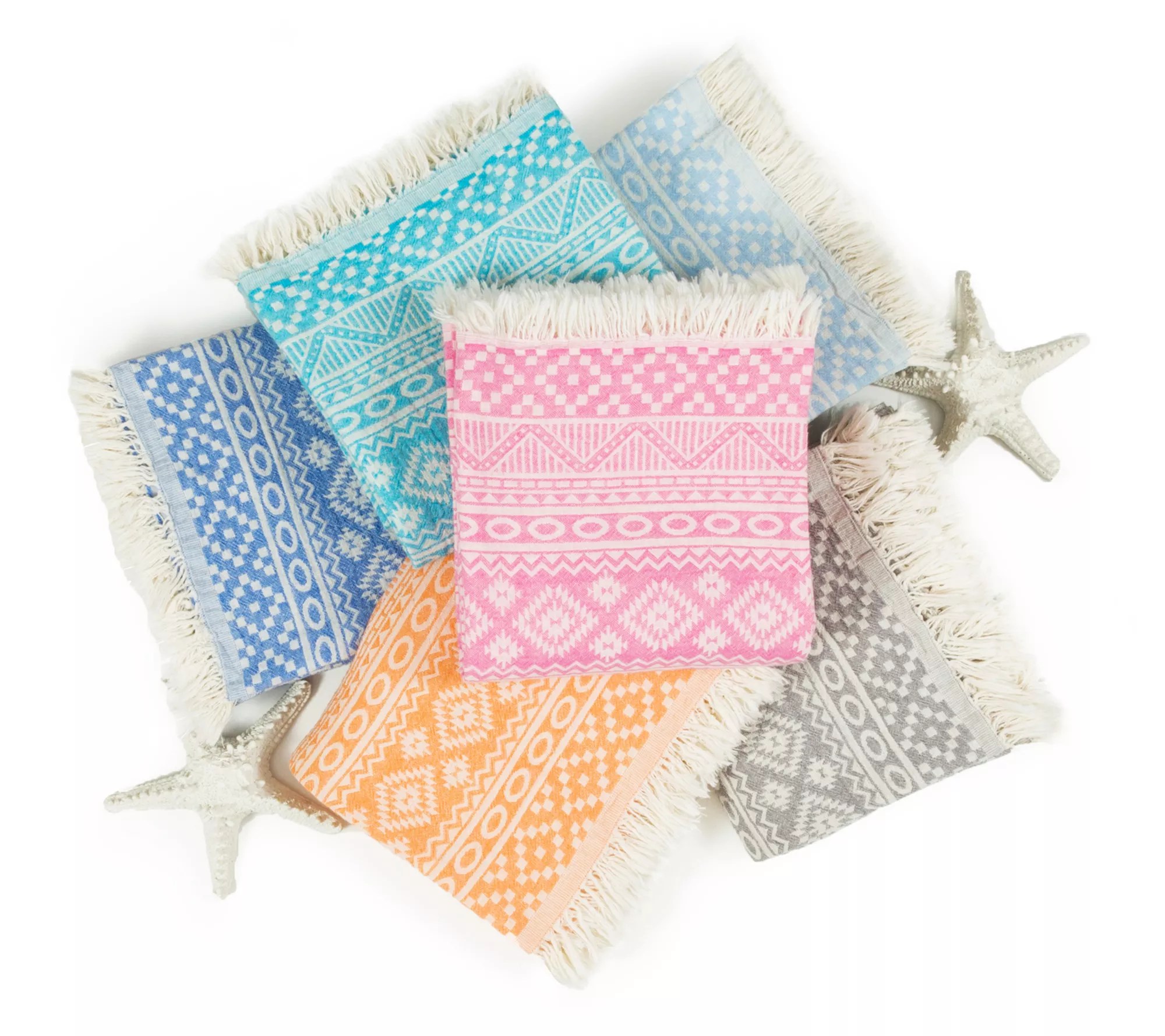 Linum Home Textiles Sea Breeze Pestemal Beach Towel