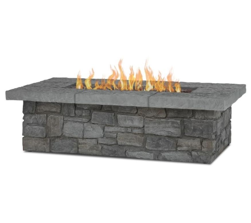Real Flame Sedona 52" Rectangular Fire Table w/Conversion Kit