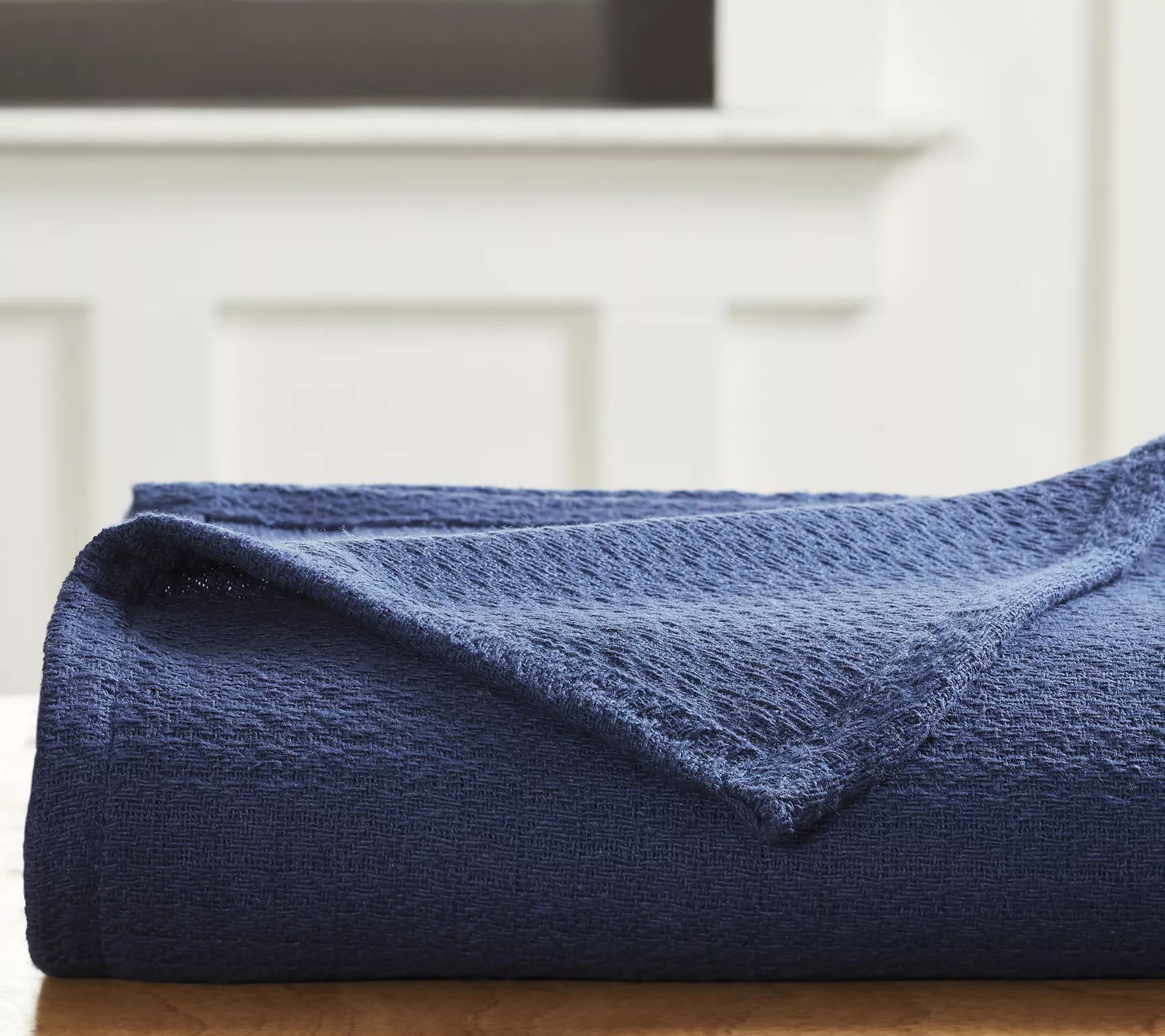 Superior Textured Cotton Weave Blanket, Full/Queen