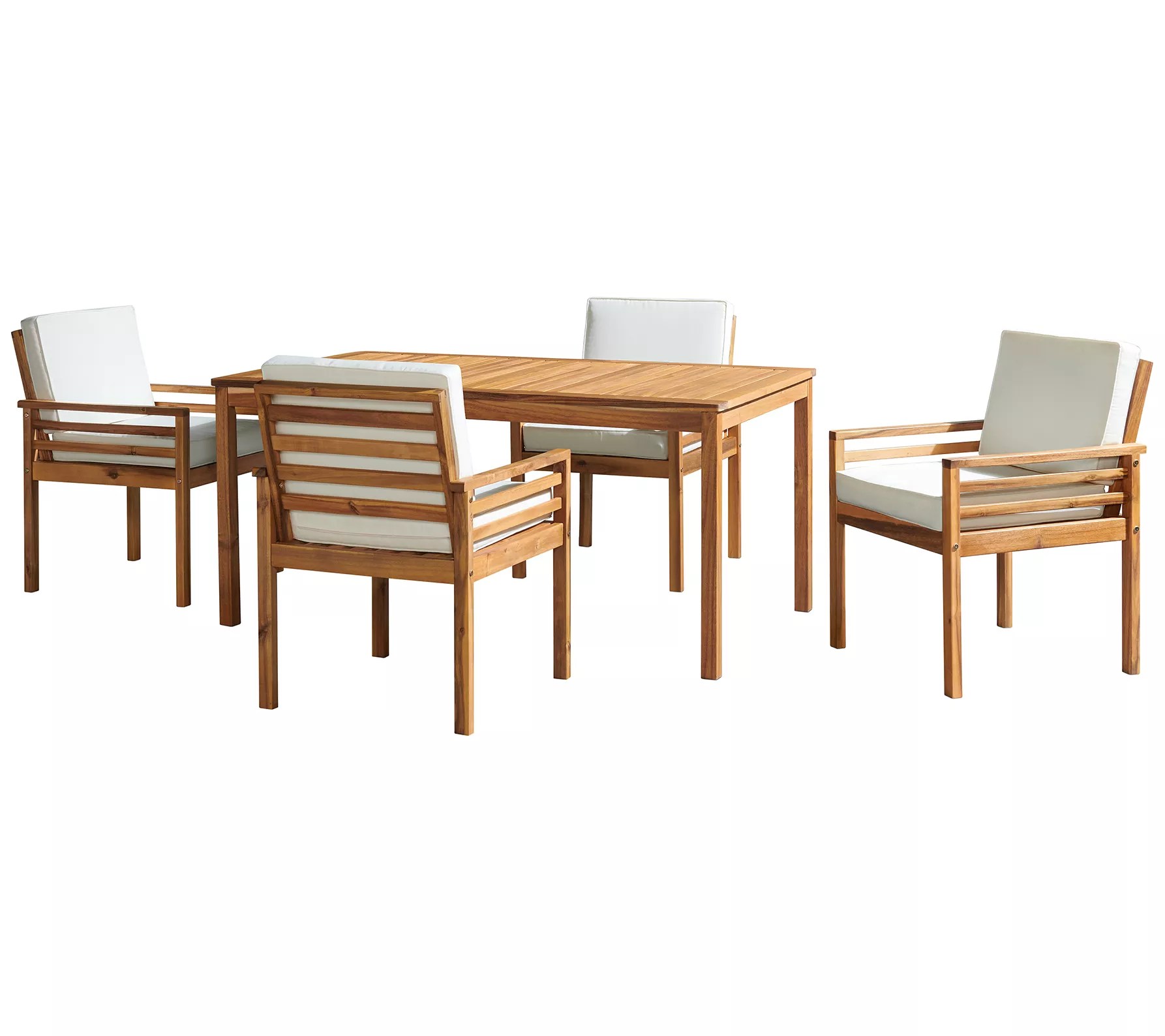 Alaterre Furniture Okemo Acacia Wood 5Piece Dining Set