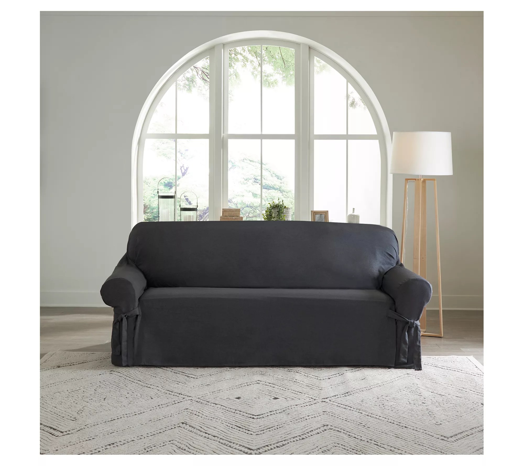 SureFit Farmhouse Basketweave 1 Piece Sofa Slipcover